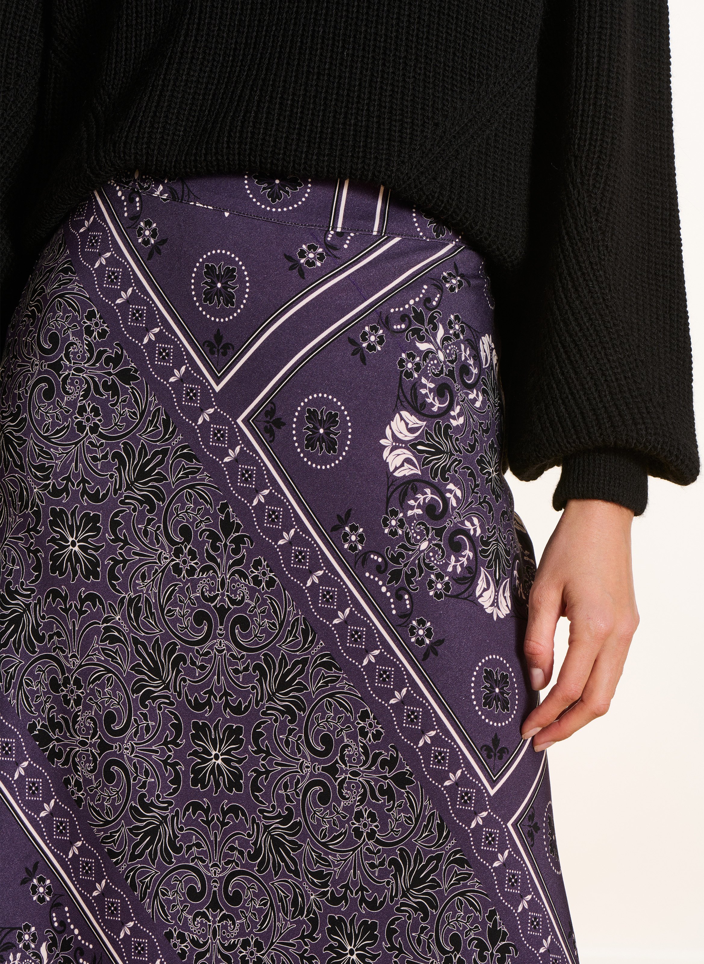 JUpe longue imprimée LA FEE MARABOUTEE Violet