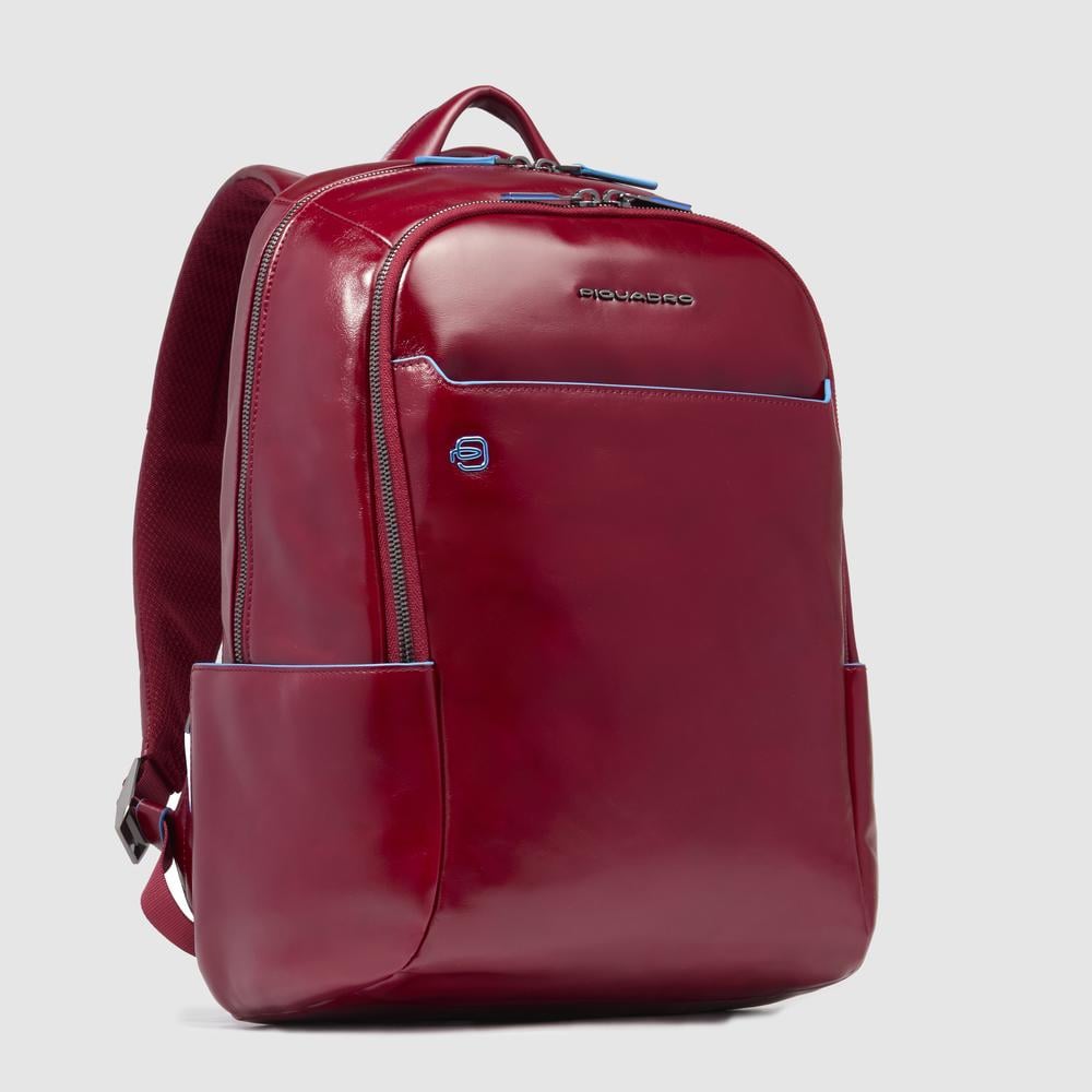 Leather backpack PIQUADRO Red