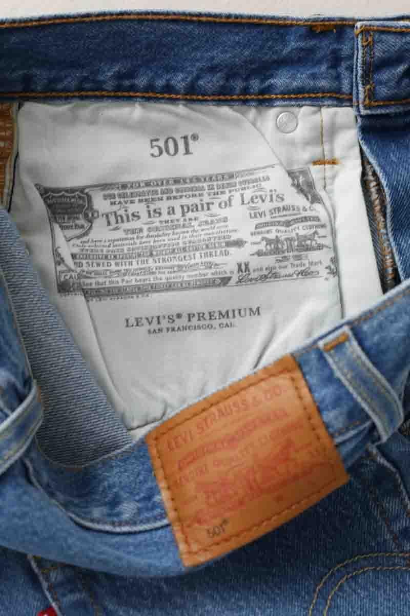 501 straight jeans LEVI'S - Seconde main Blue