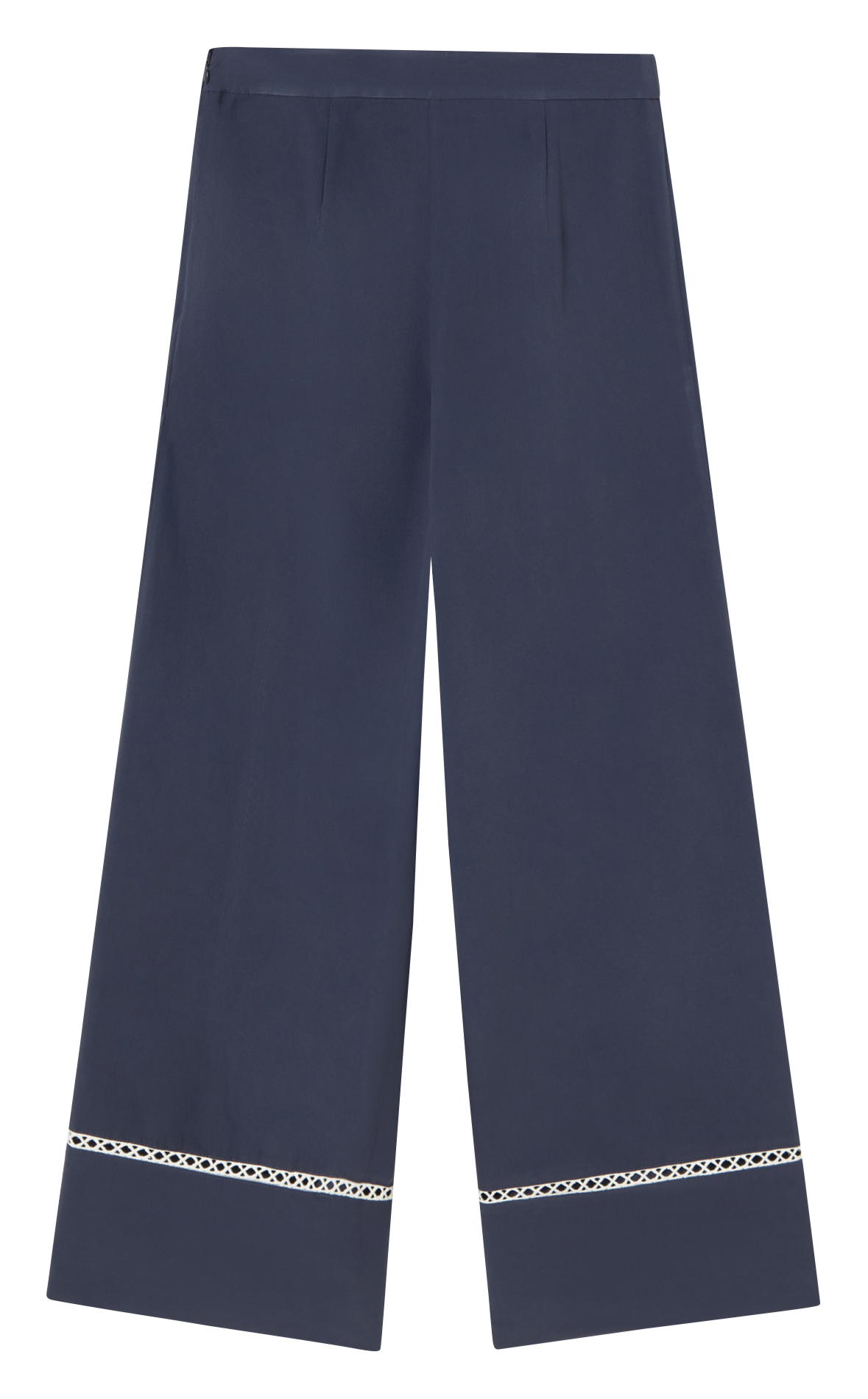 Pantalon large en coton THE TINY BIG SISTER Bleu