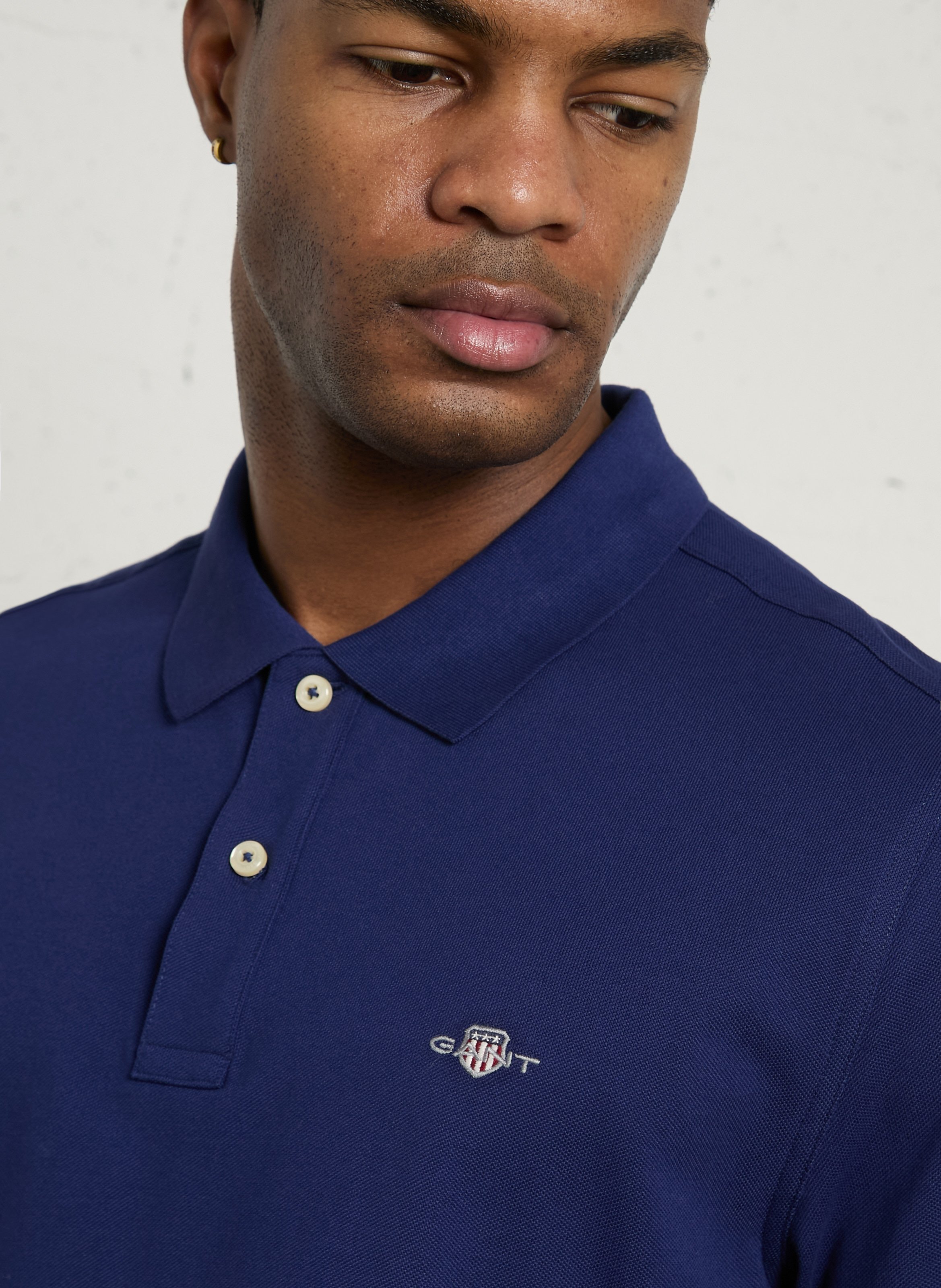 Cotton polo shirt GANT Blue