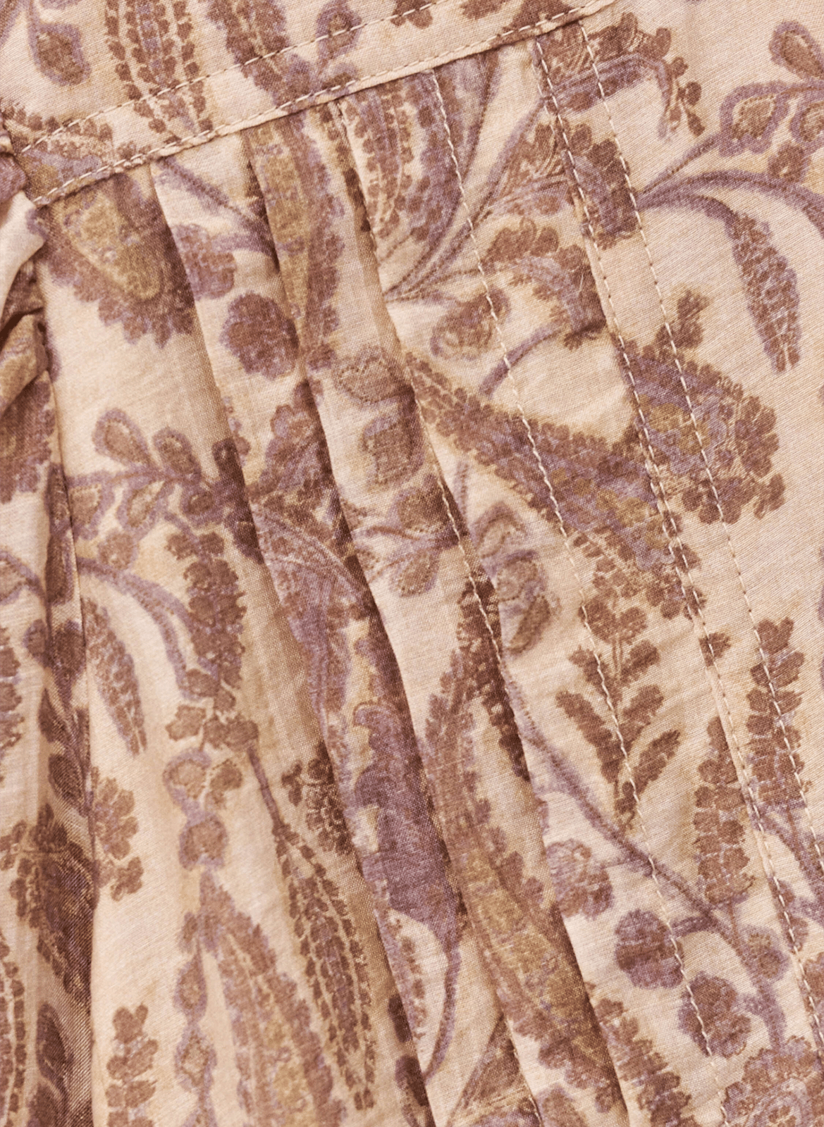 Robe courte cintrée col V imprimée BA&SH Beige