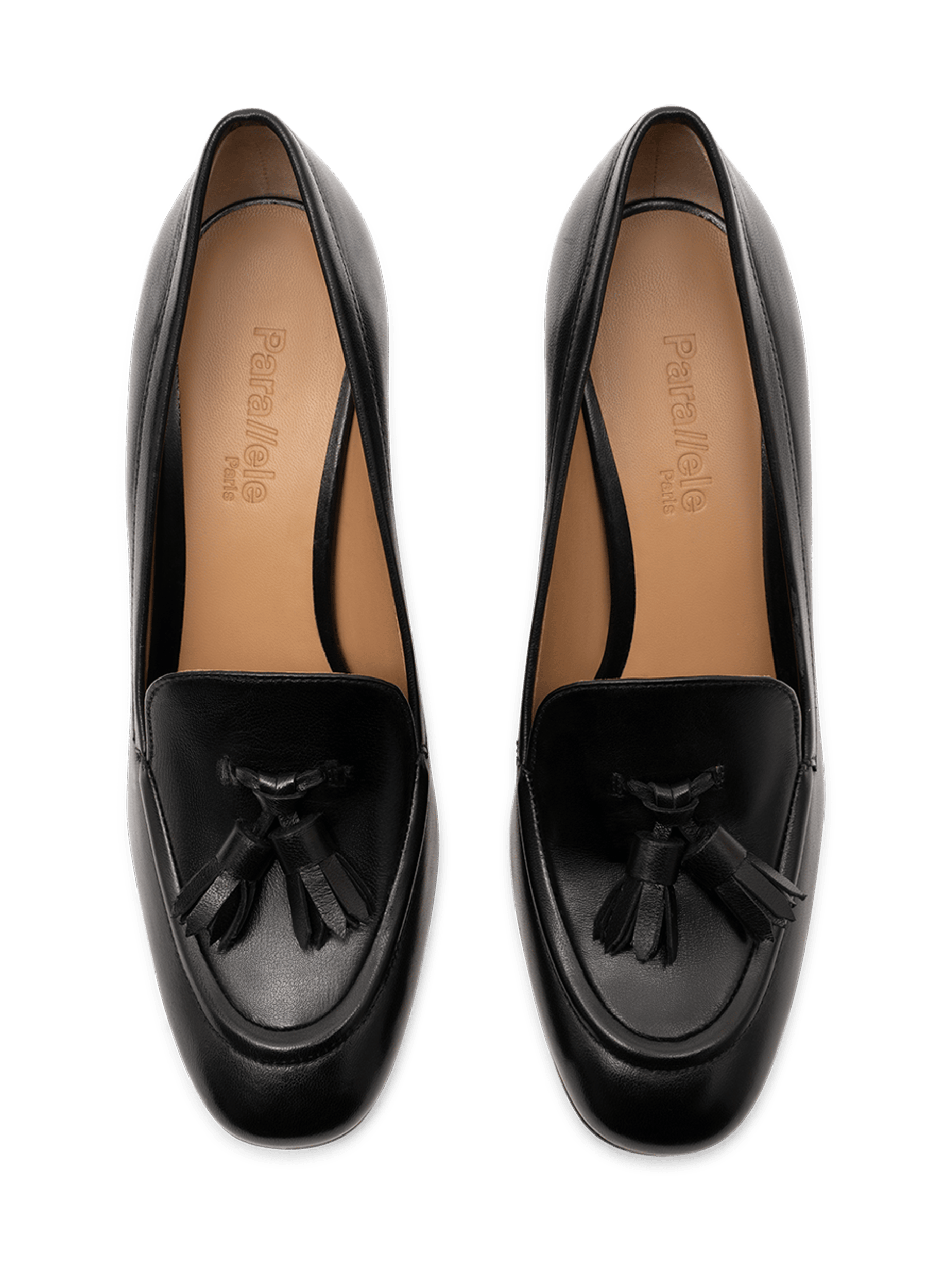 Black soft nappa leather pumps PARALLELE PARIS Black