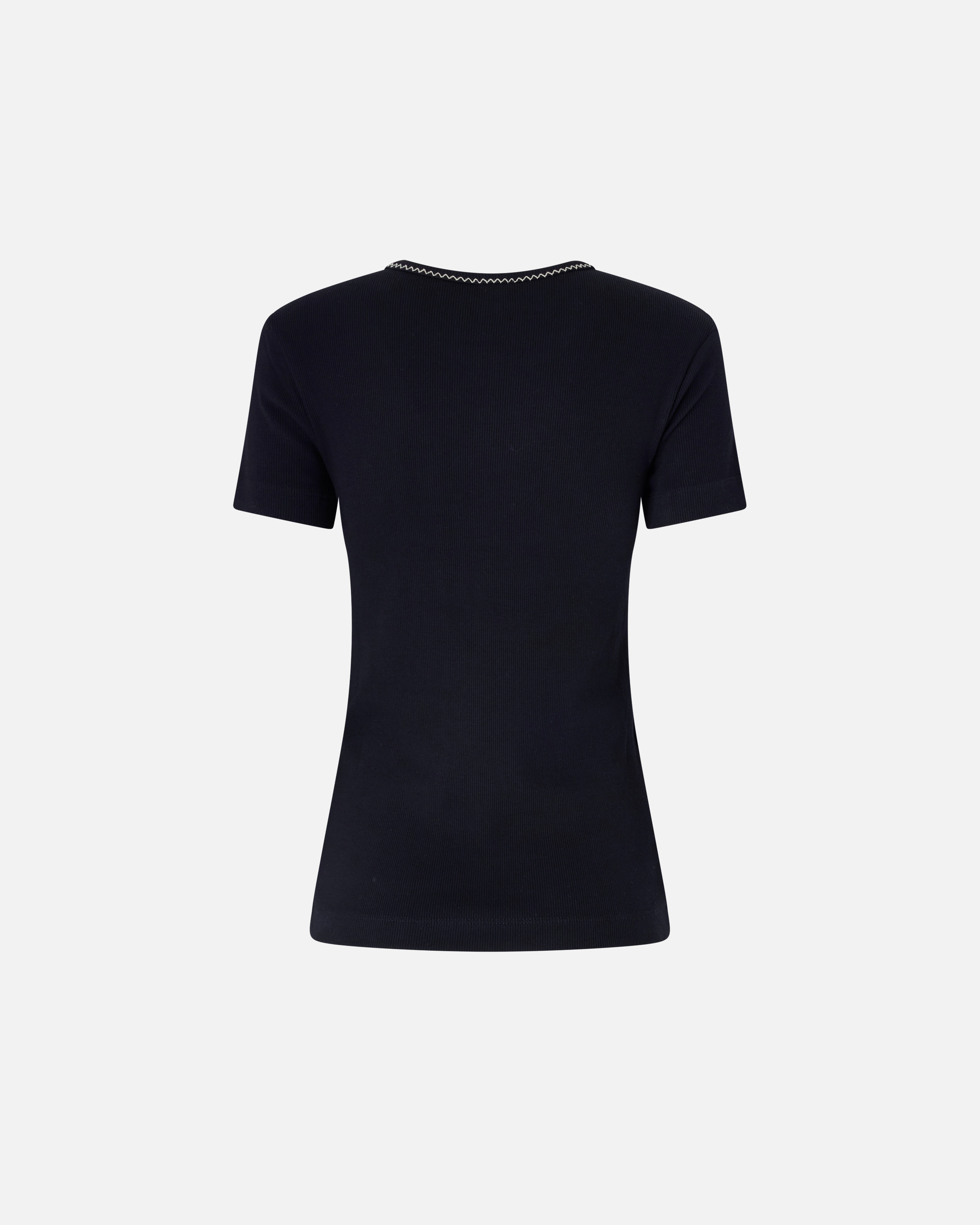 T-shirt en maille côtelée avec broderie love birds PINKO Multicolore