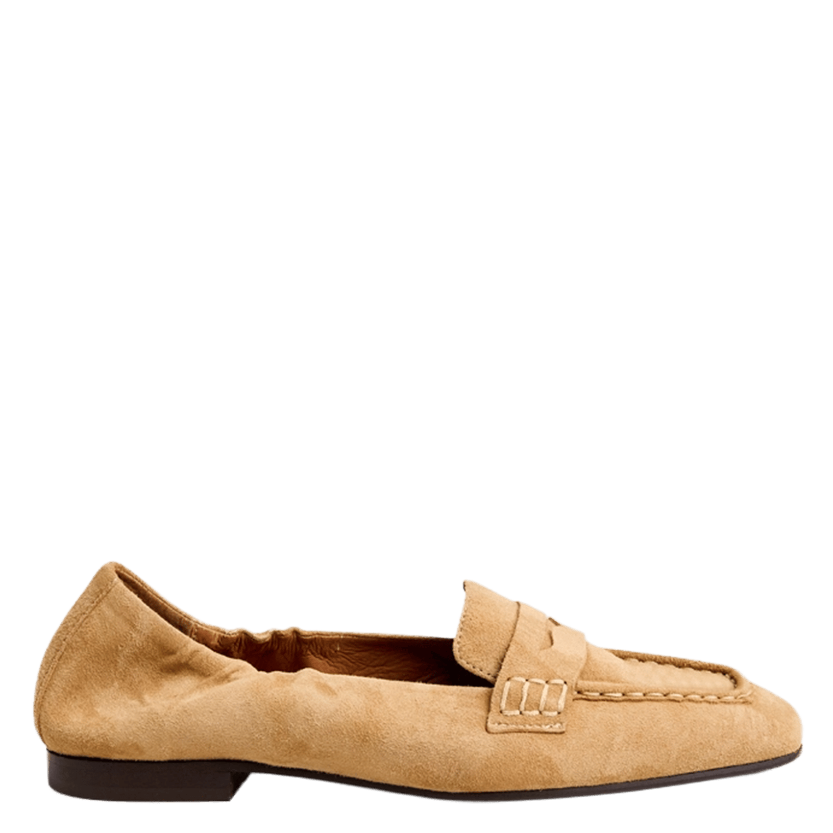 Mocassins unies en cuir velours JONAK Marron