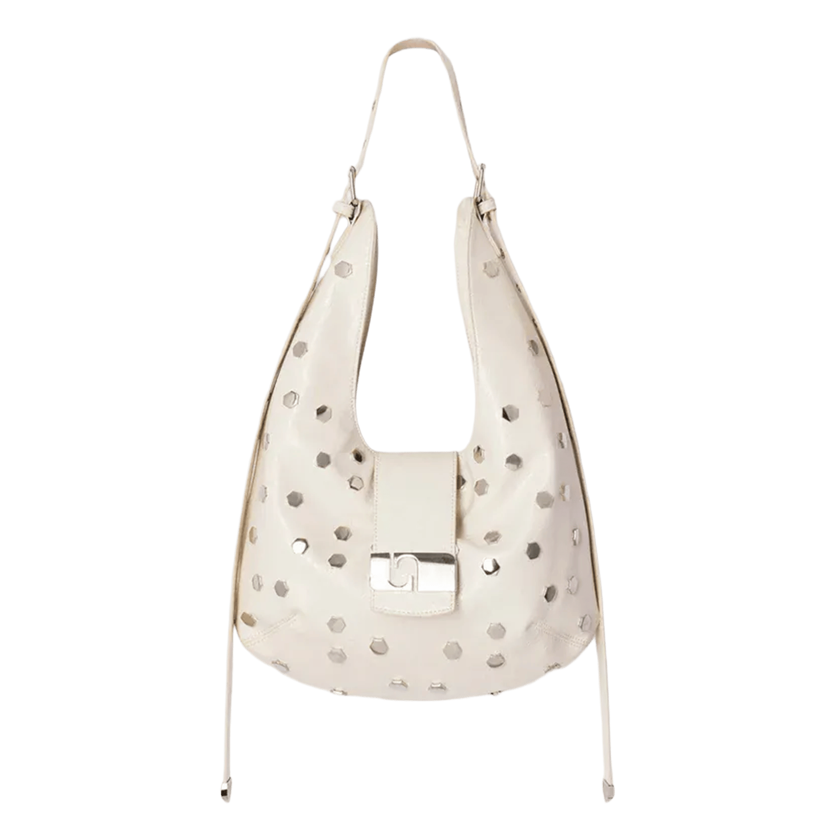 Sac porté main à studs LAAGAM Blanc