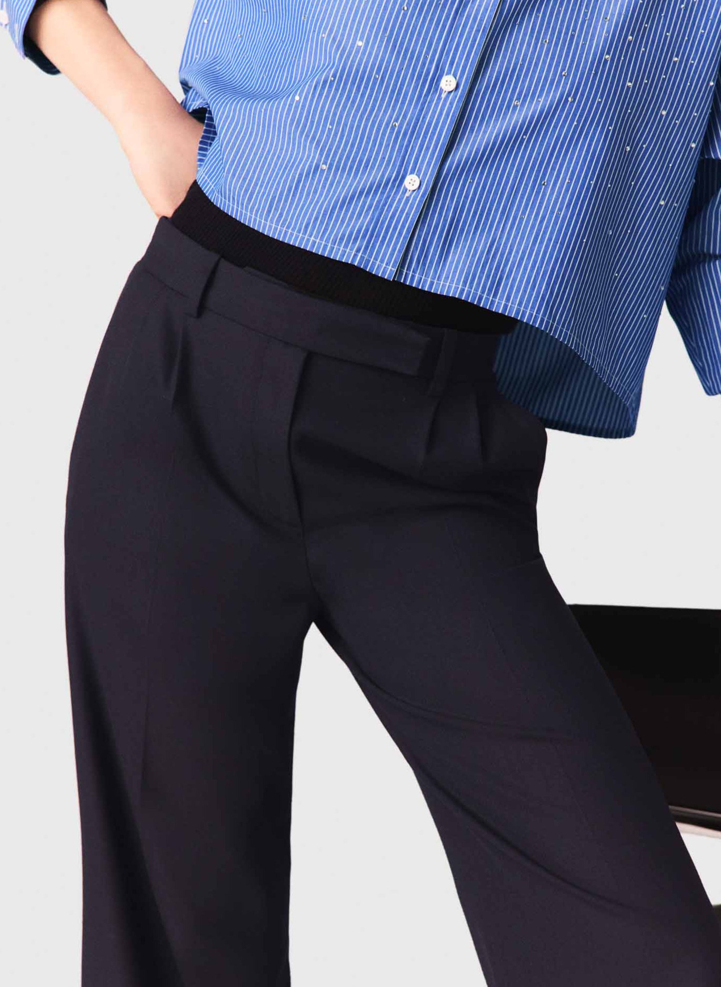 Wijde broek MAJE Zwart