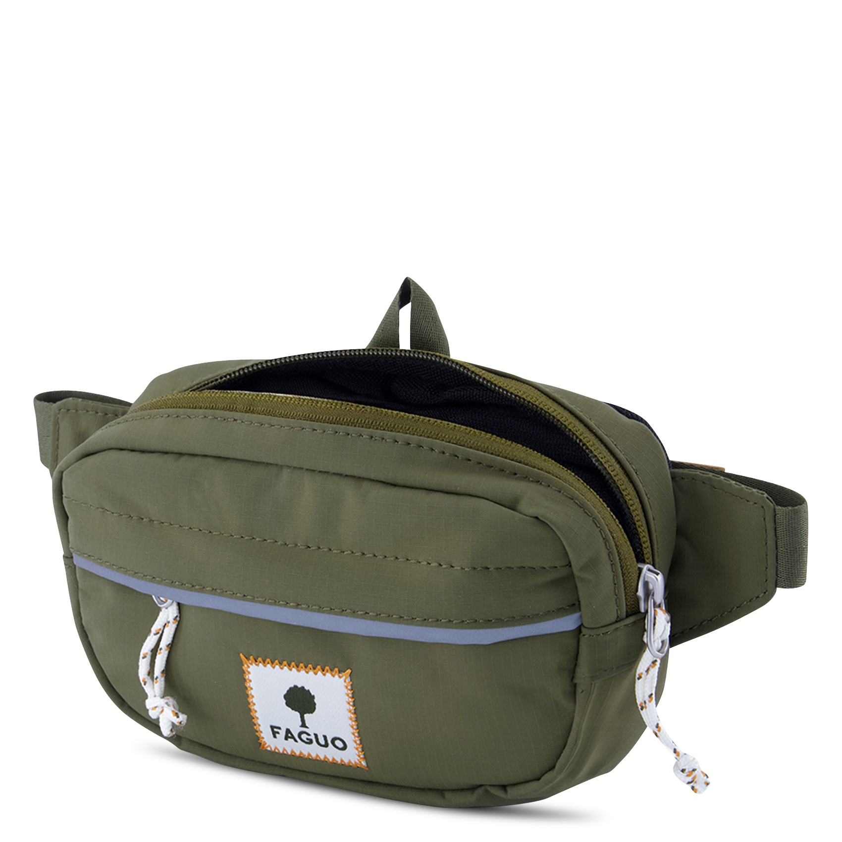 Sac banane zippé uni FAGUO Bleu