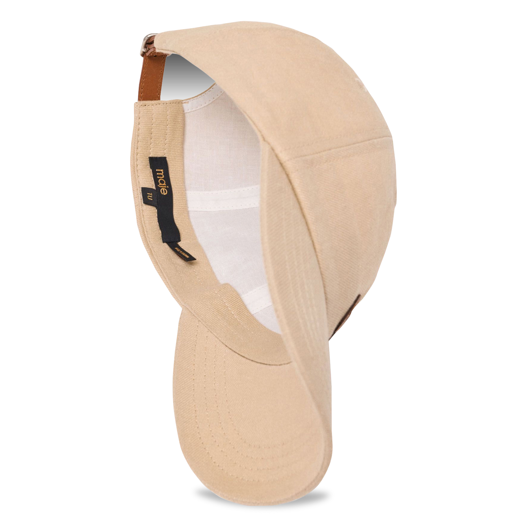Casquette avec logo MAJE Beige