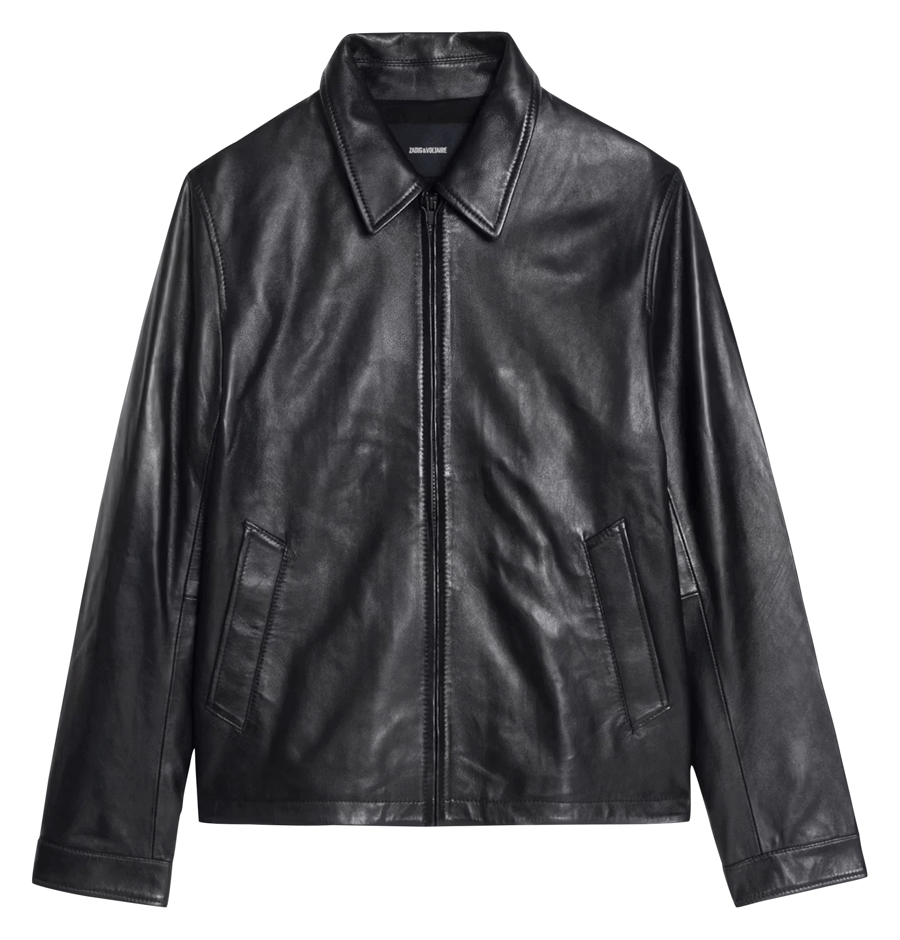 Bengale - Wildlederjacke mit Reißverschluss ZADIG&VOLTAIRE Schwarz