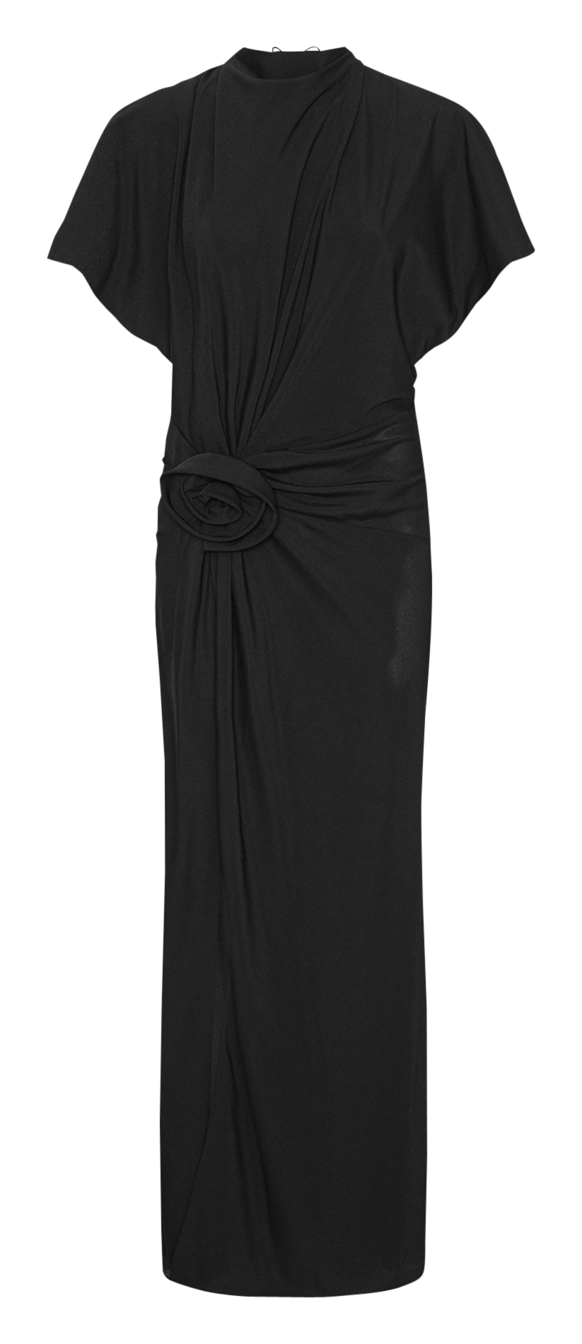 Long slit dress ROTATE Black