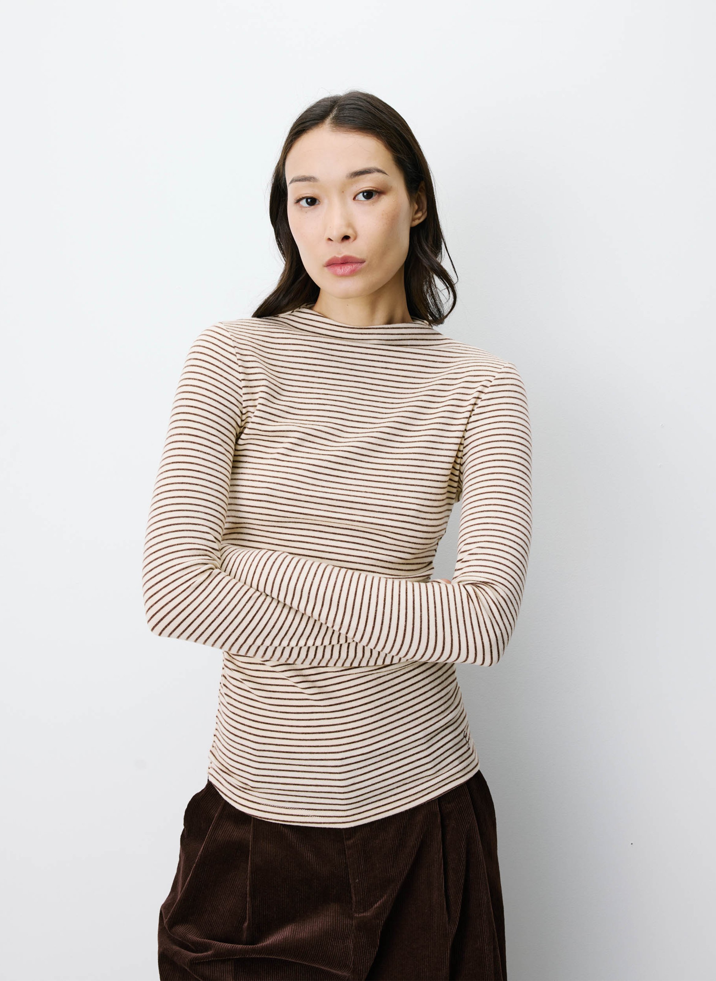 T-shirt manches longues moulant GRACE ET MILA