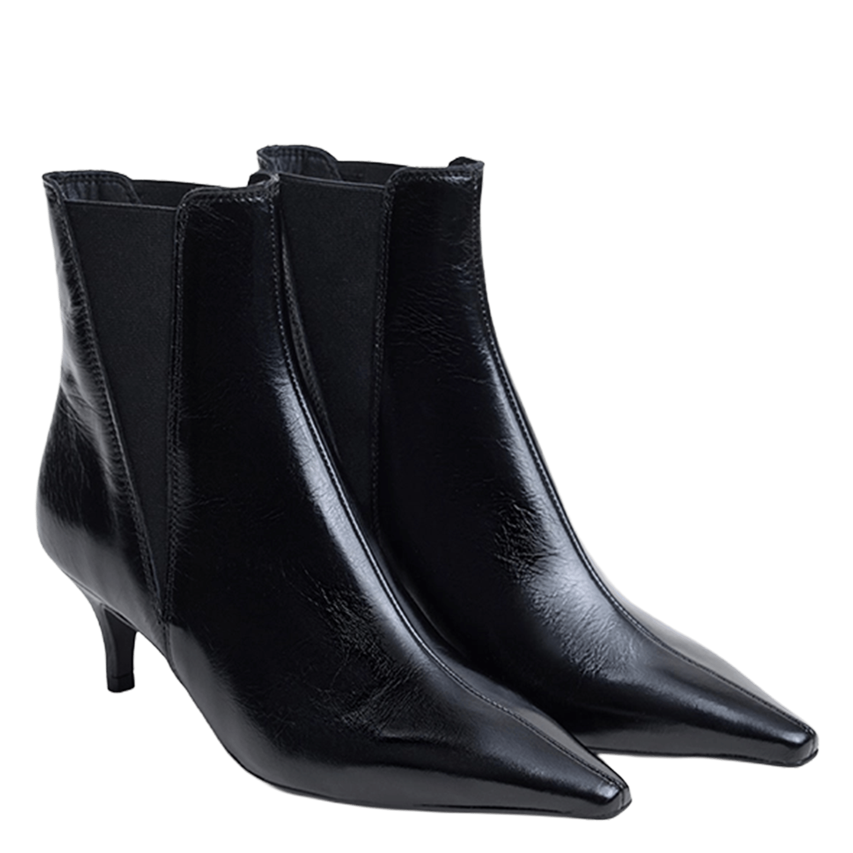 Leather mid-calf boots | Black JONAK Women