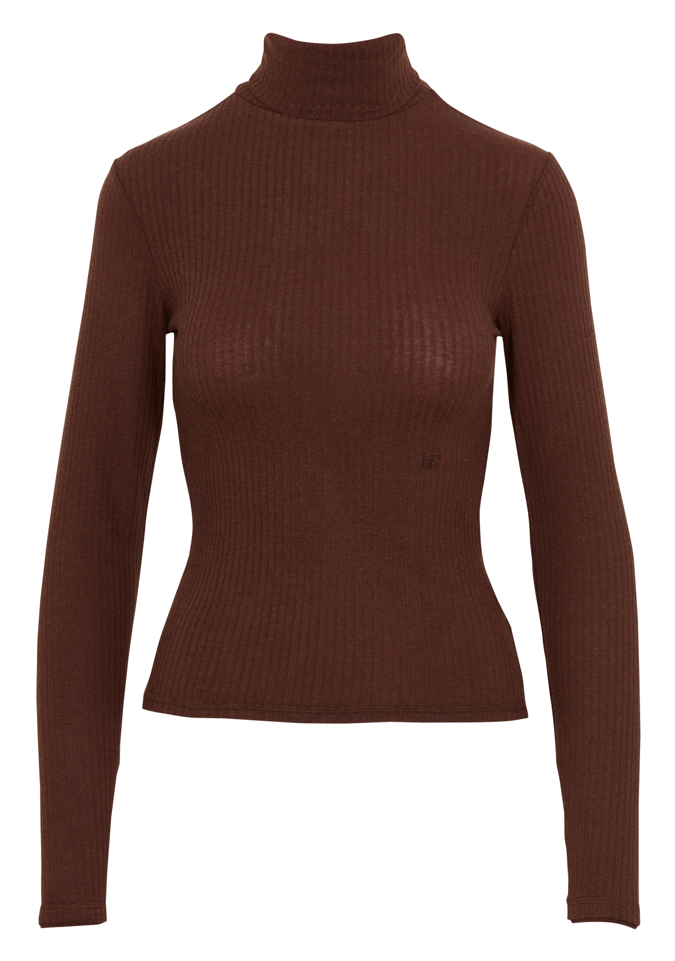 Eng anliegendes Rollkragen-T-Shirt uni BELLEROSE Braun
