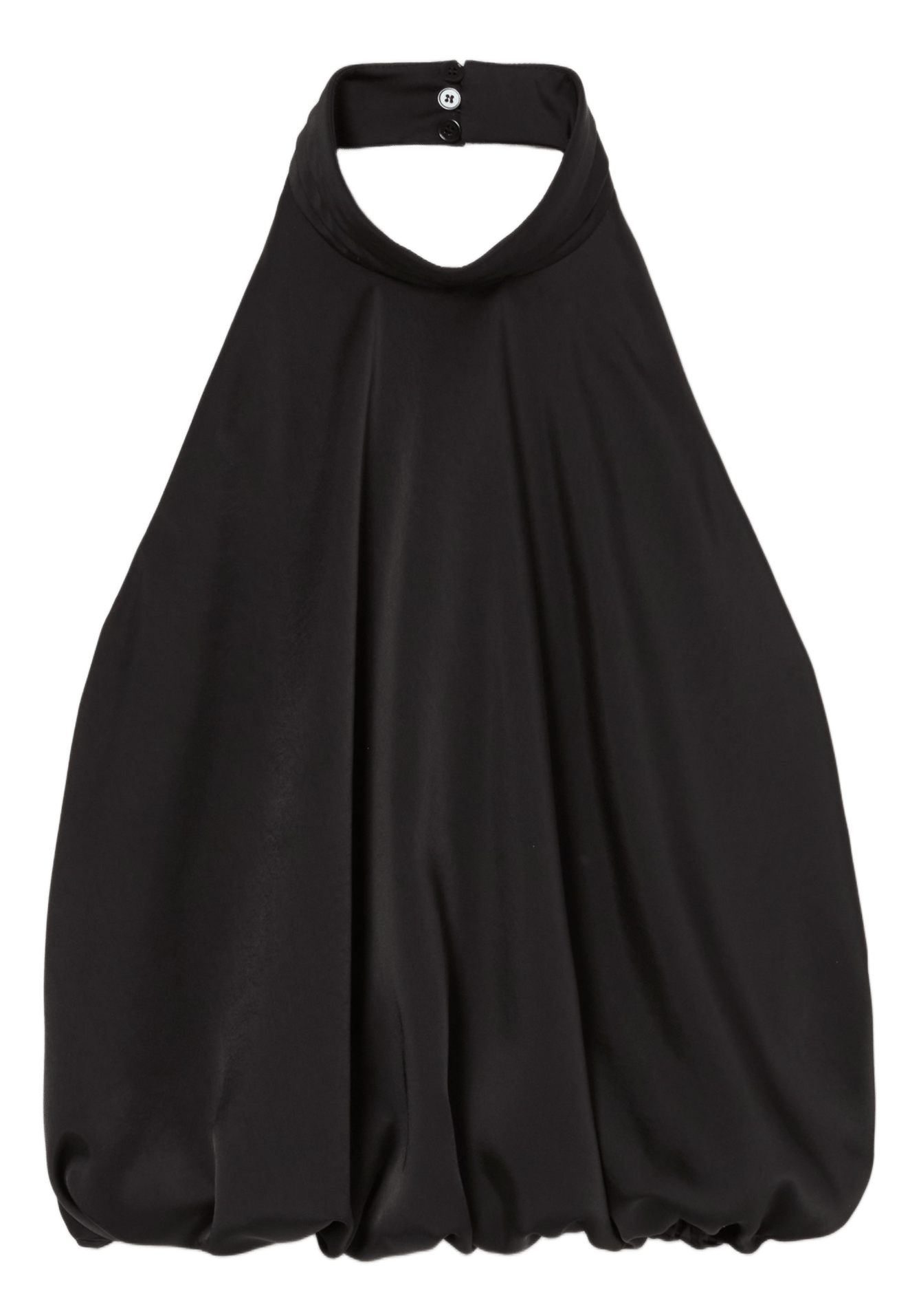 Mouwloze top met open rug in effen kleur CLAUDIE PIERLOT Zwart
