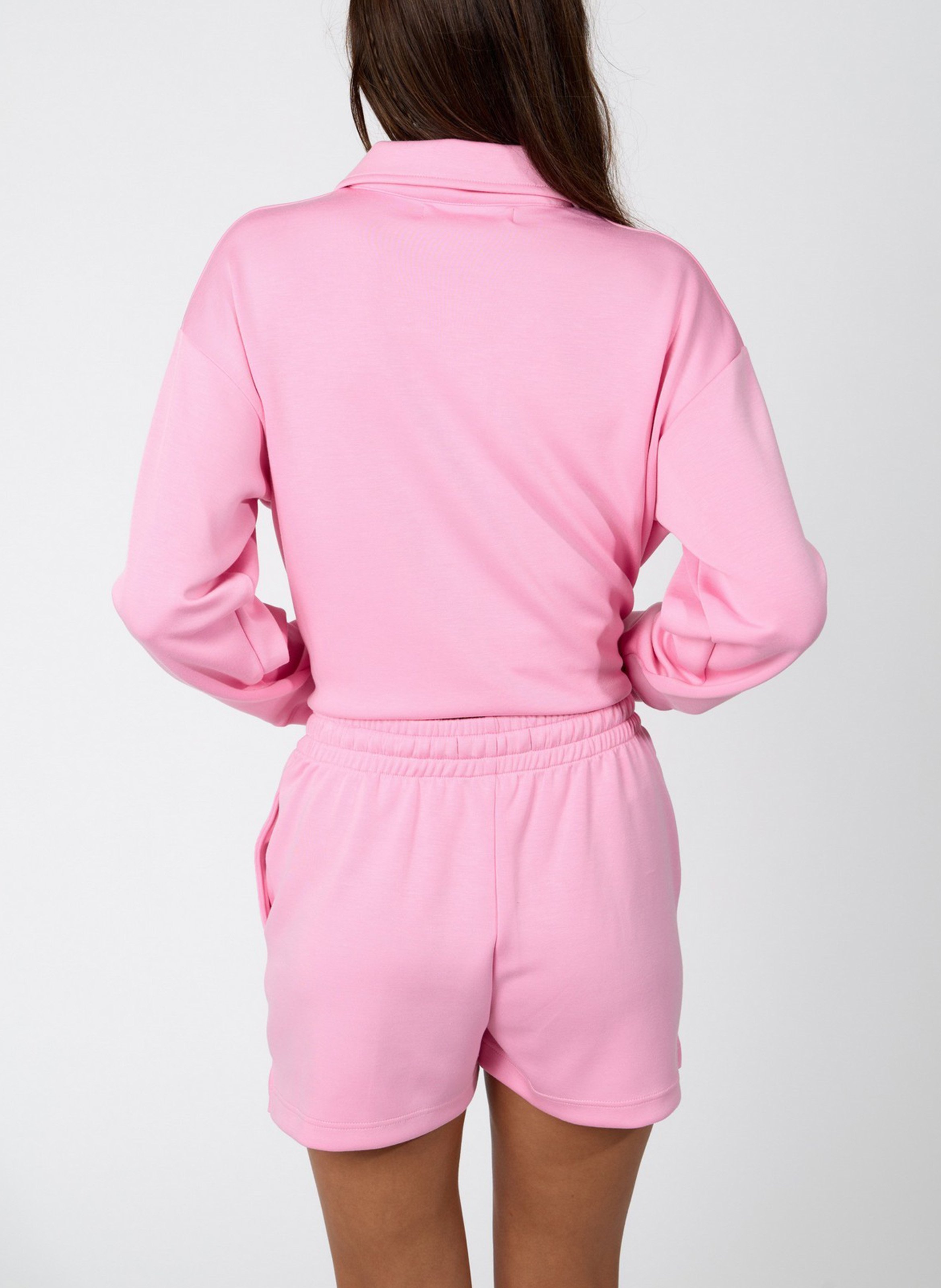 Classic straight-cut sweatshirt BANANA MOON Pink