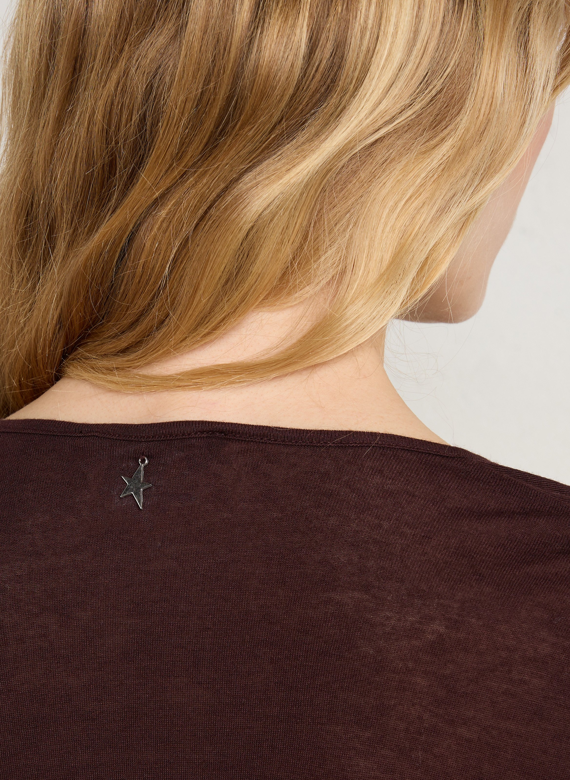 Weiter Pullover mit V-Ausschnitt SUD EXPRESS Braun