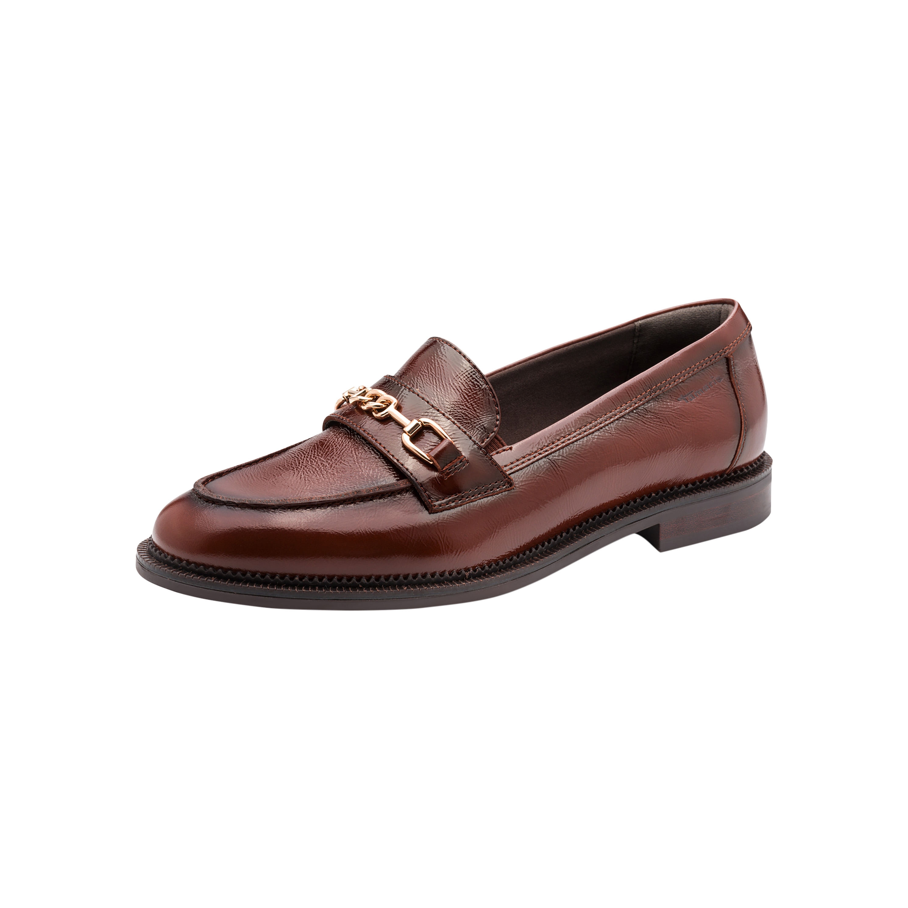 Leather moccasins | Brown TAMARIS Women