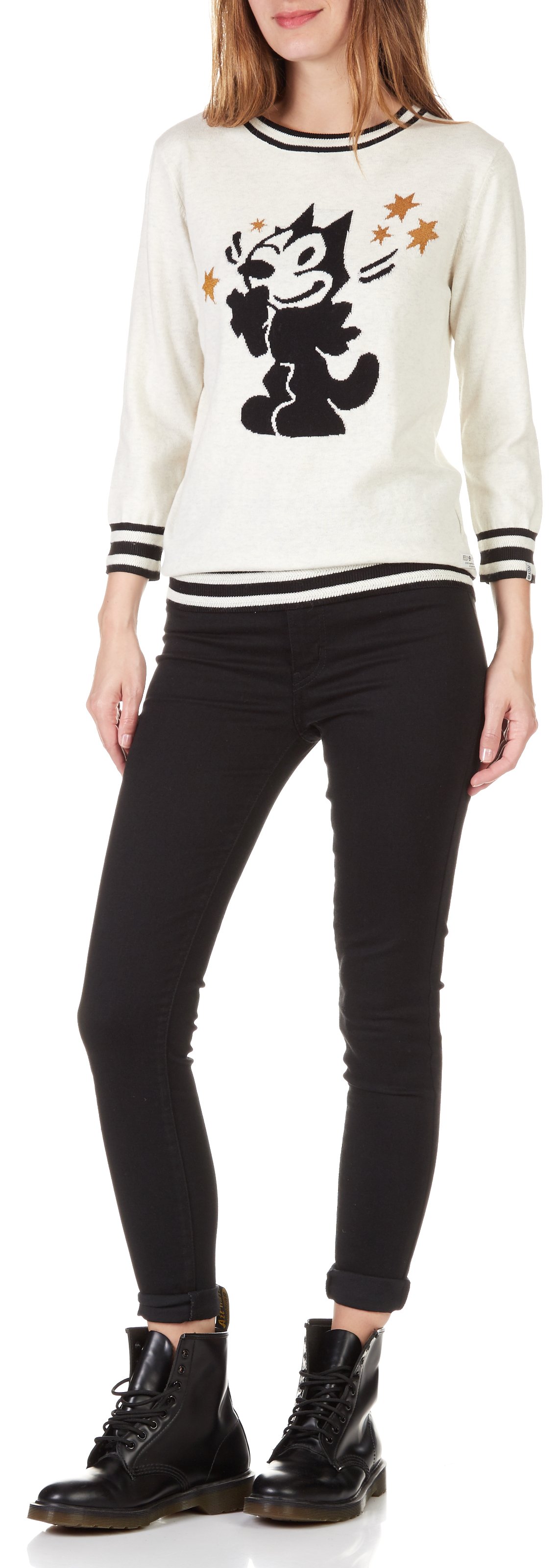 Super Skinny Jeans mit hohem Bund LEVI'S Schwarz