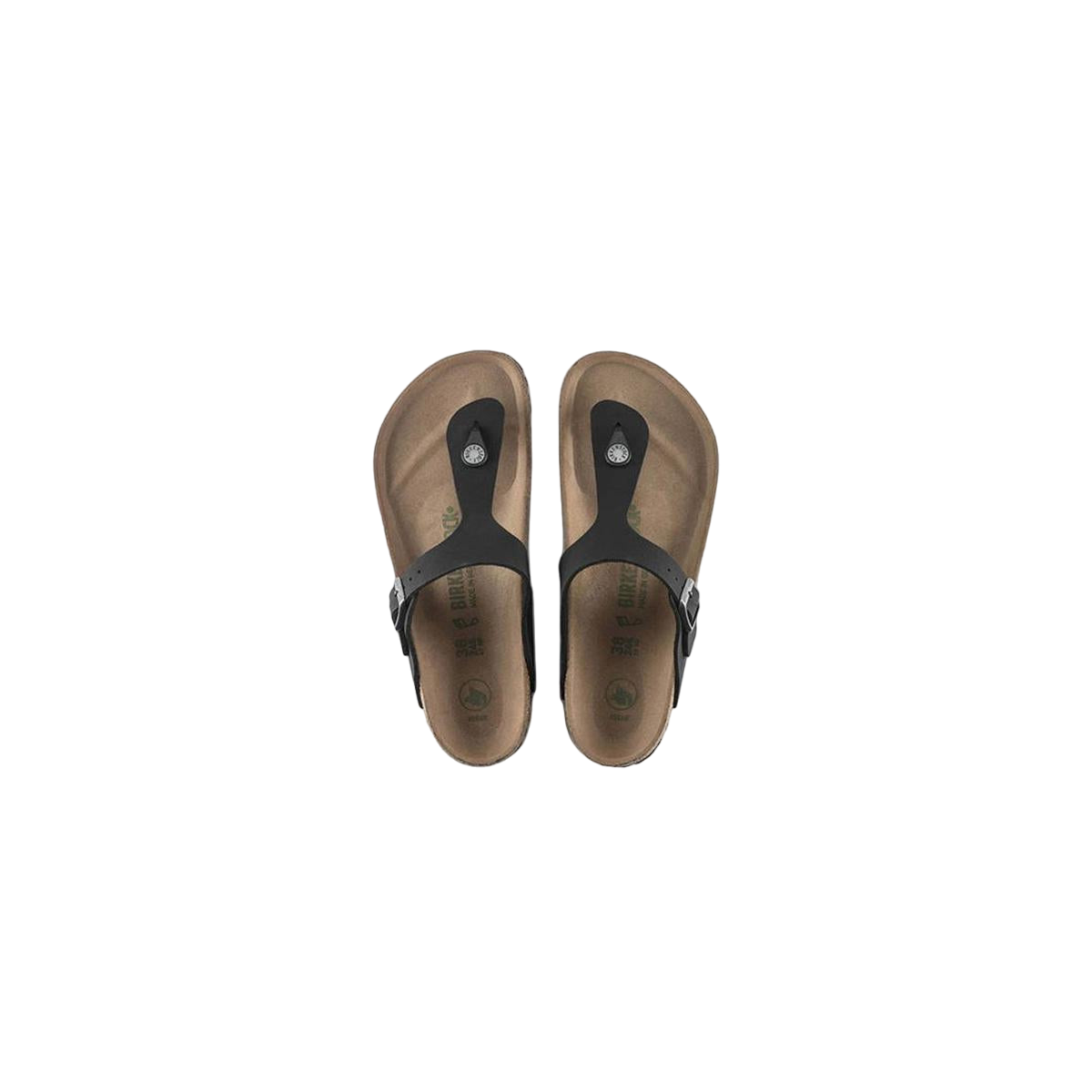 Faux leather sandals BIRKENSTOCK Black