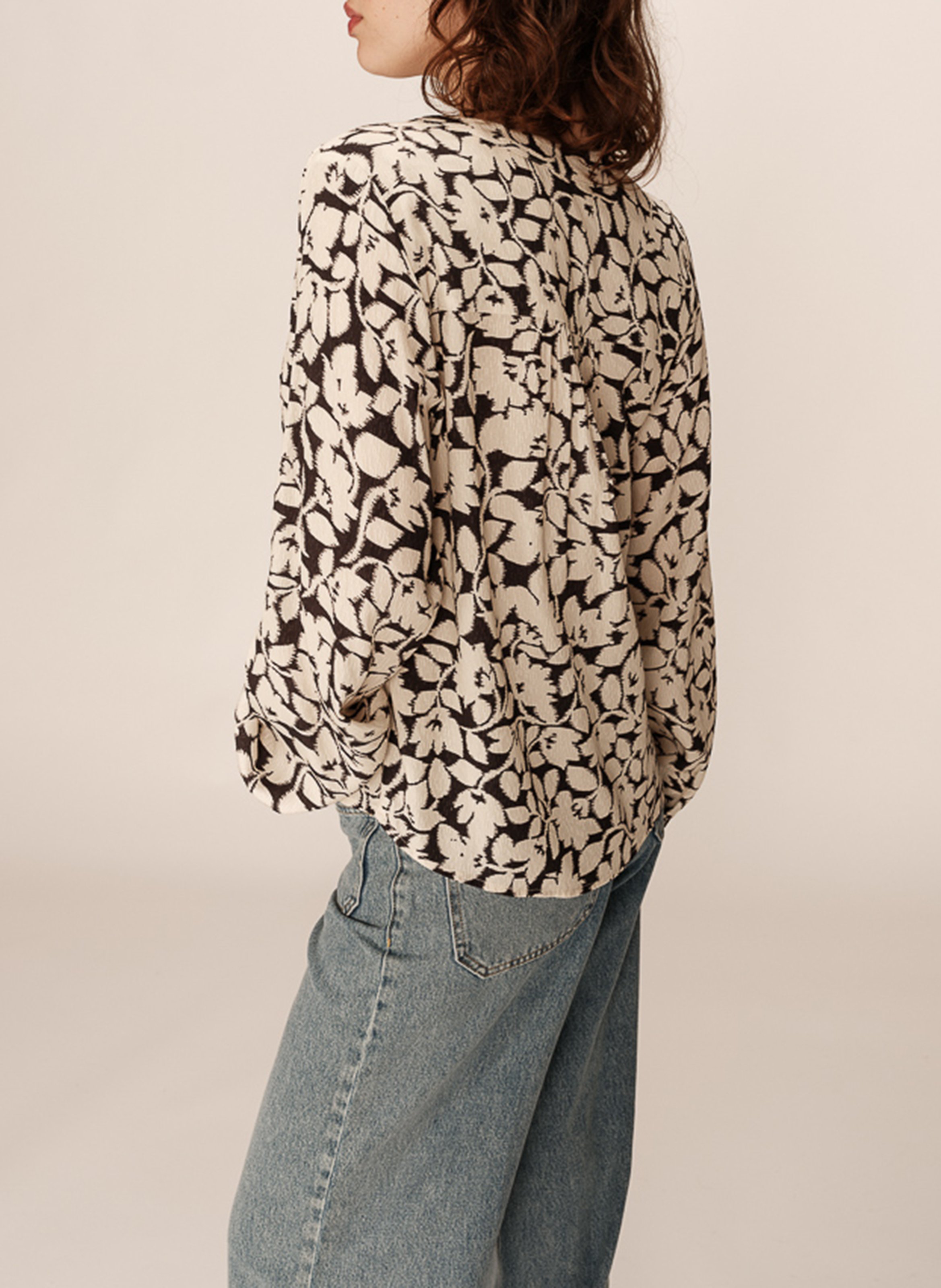 Blouse col rond  GRACE ET MILA Noir