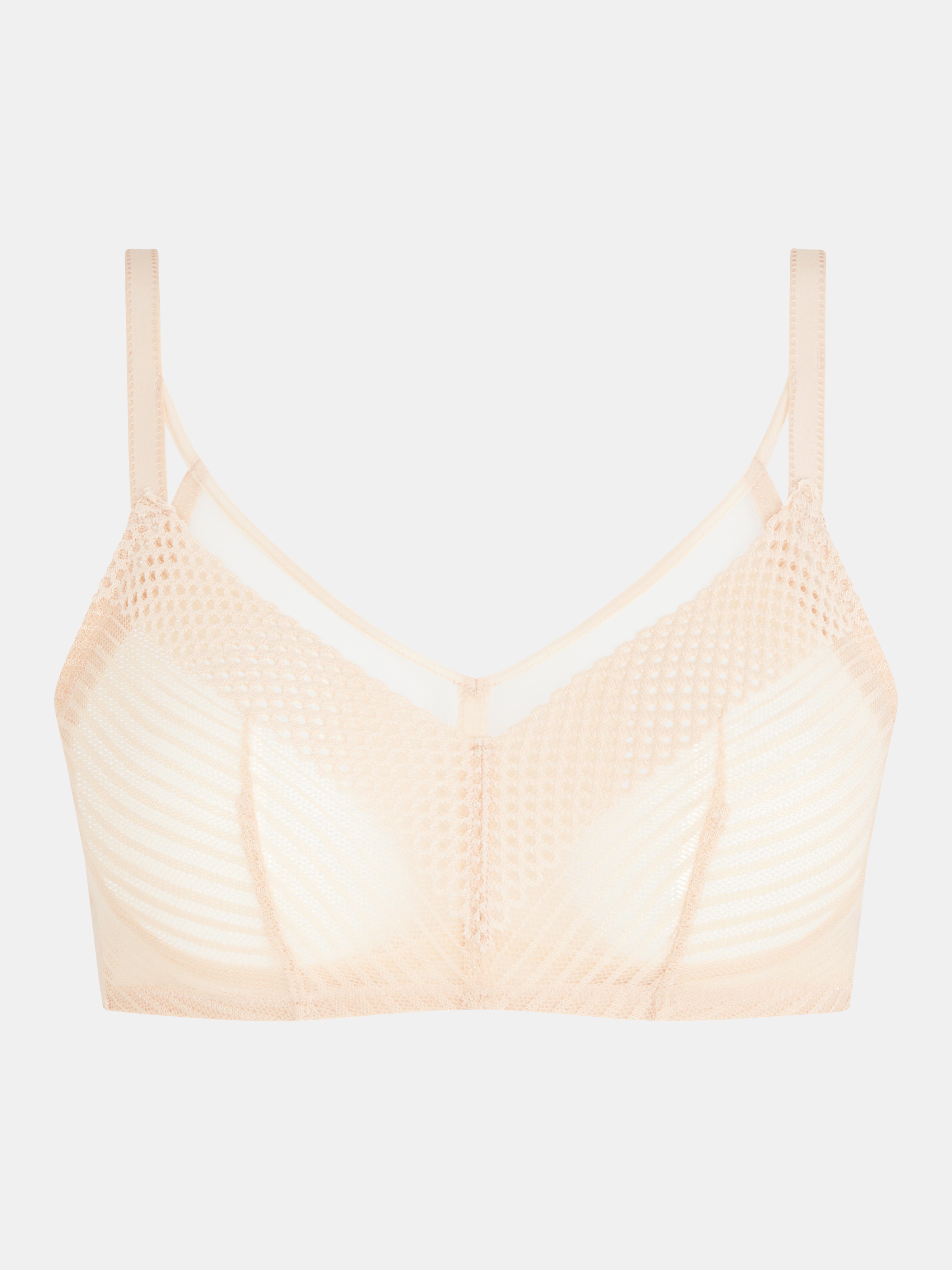 Non-wired support bra Beige