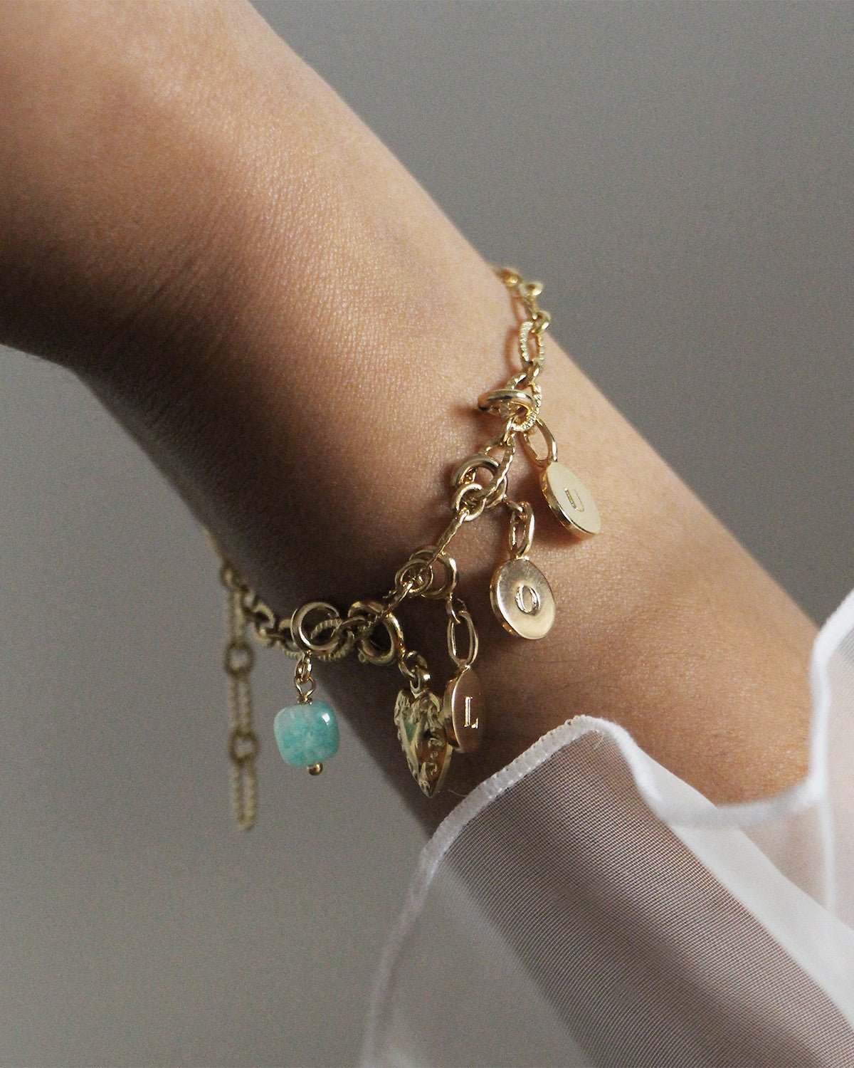 Charms pierres NILAI Rouge
