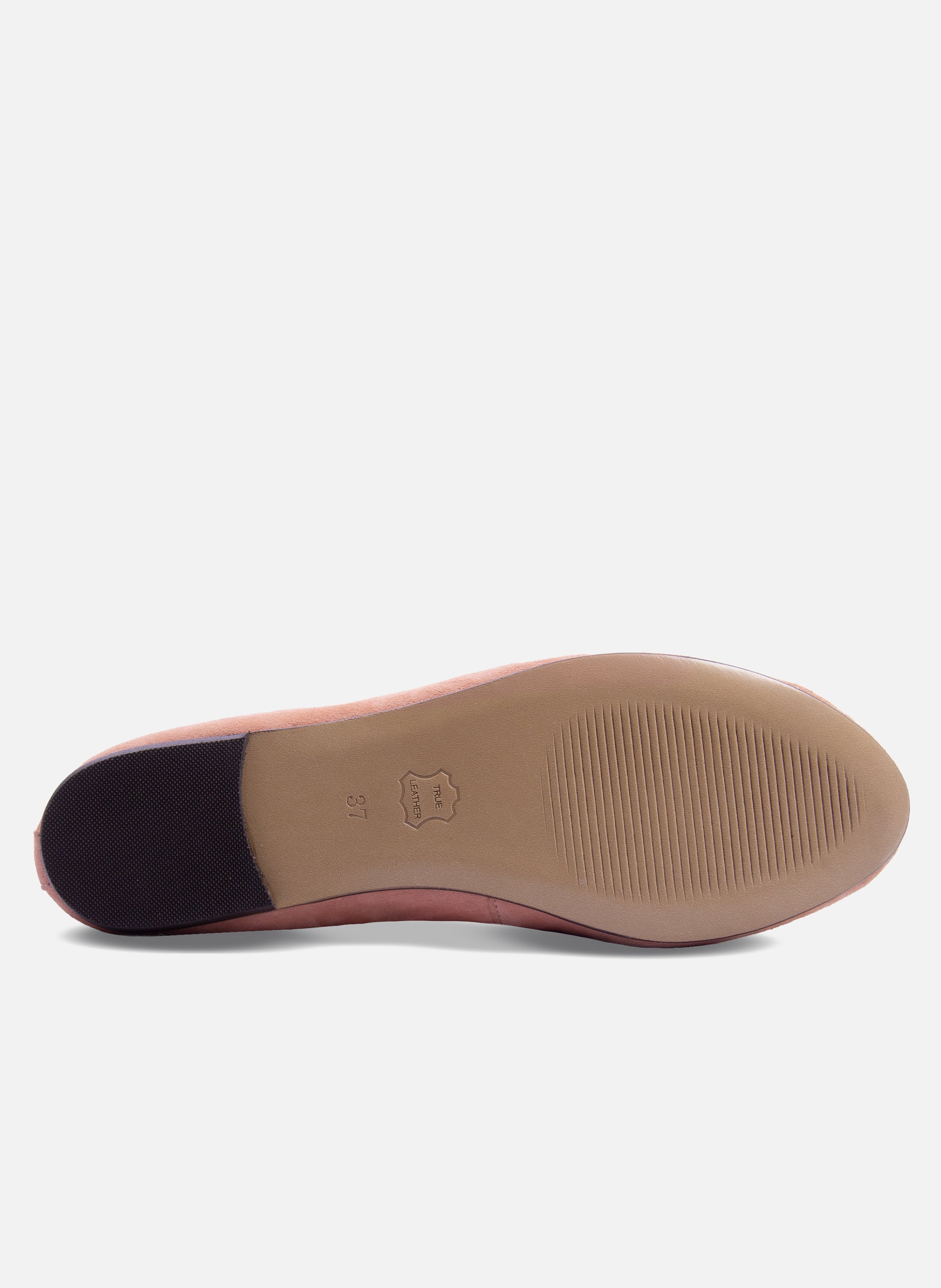 Classic suede leather ballet flats JULES & JENN Pink