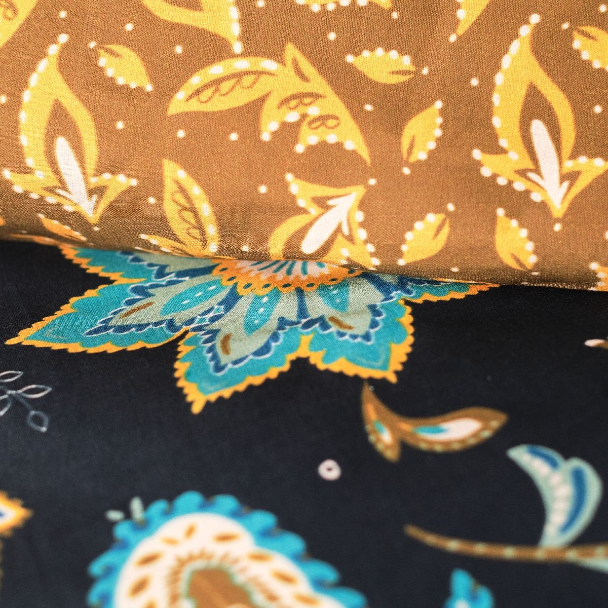 Printed cotton bed set TODAY LINGE DE MAISON Black