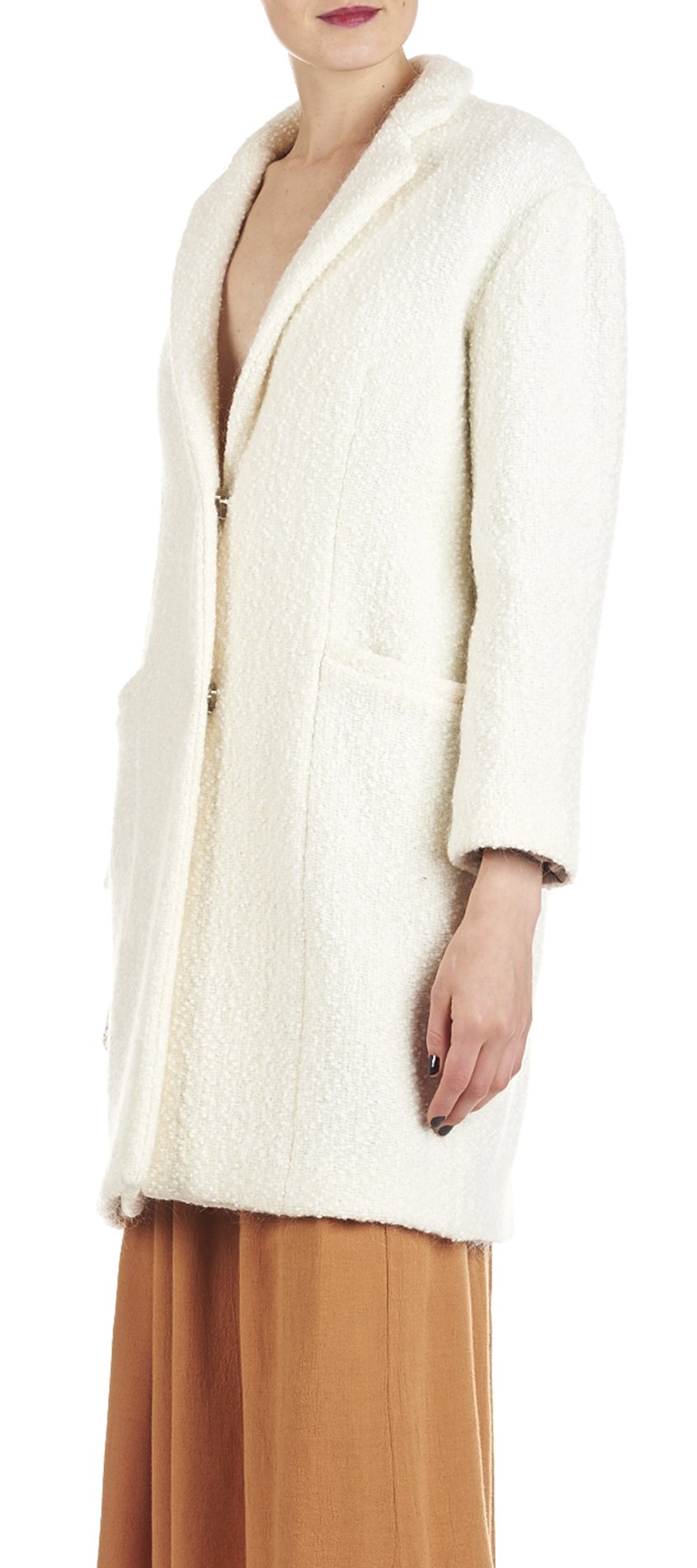 Wool coat ATTIC AND BARN White