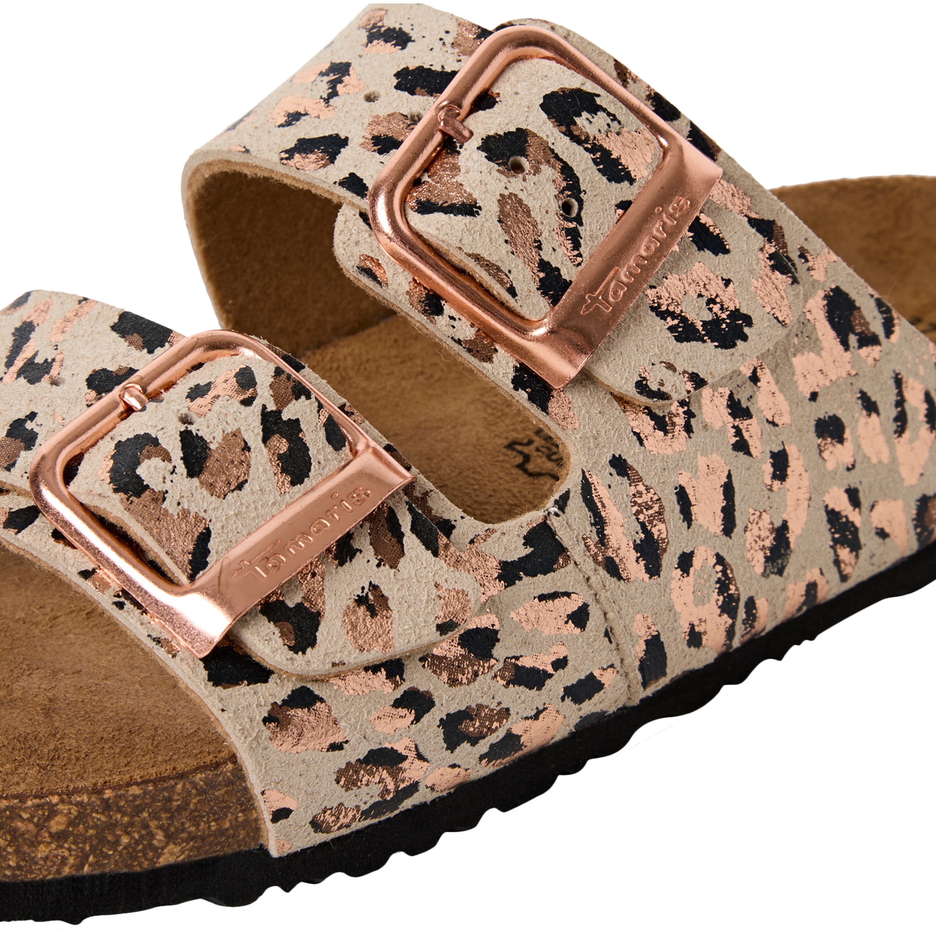 Flat slip-on mules TAMARIS Beige