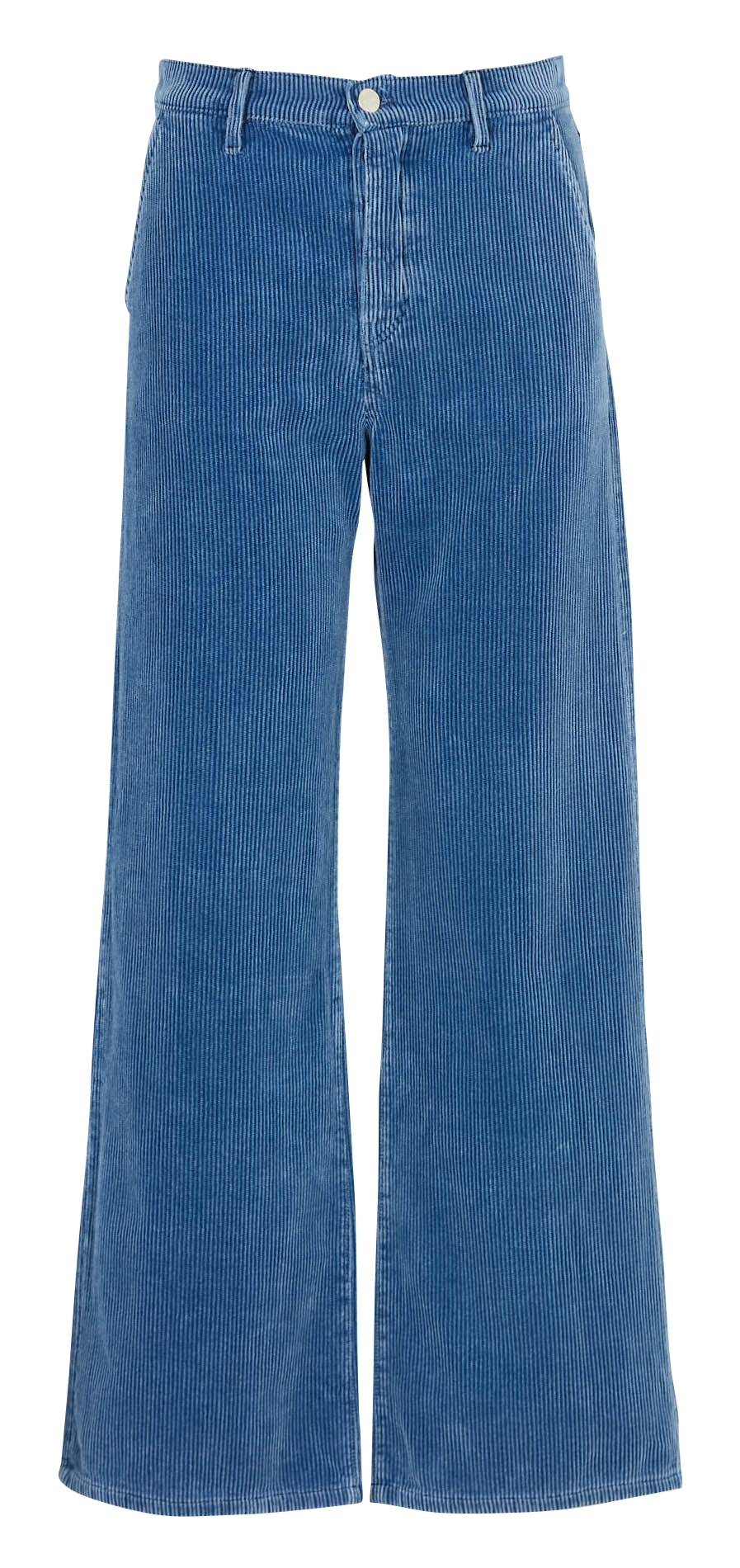 Wijde broek van ribfluweel van katoen ACQUAVERDE Blauw