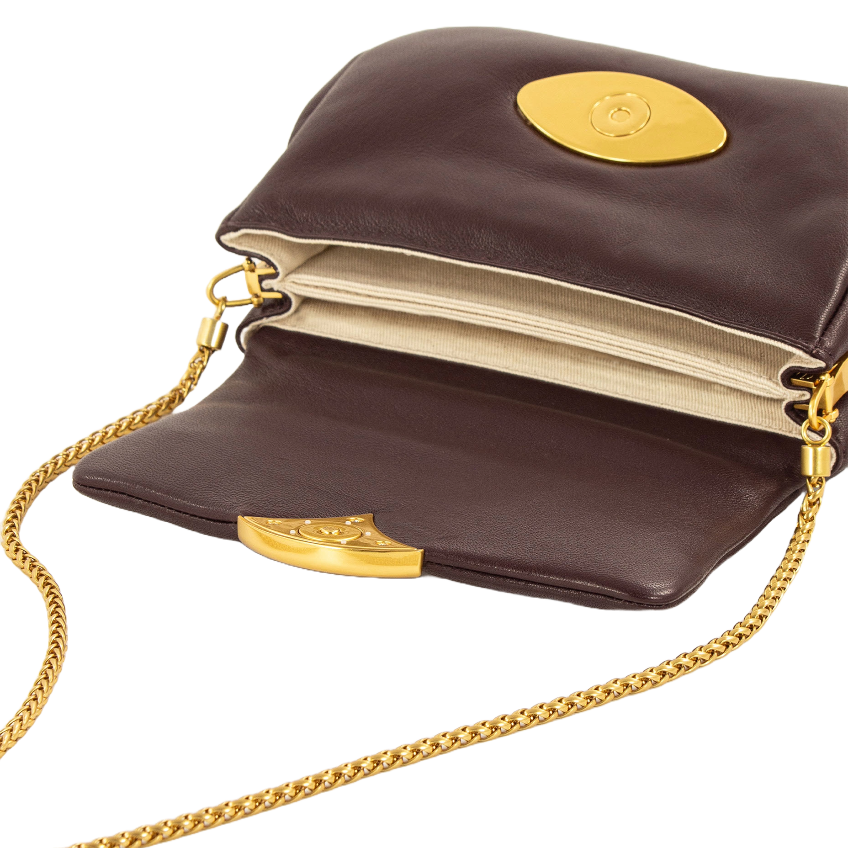 Sac bandoulière en cuir SESSUN Marron