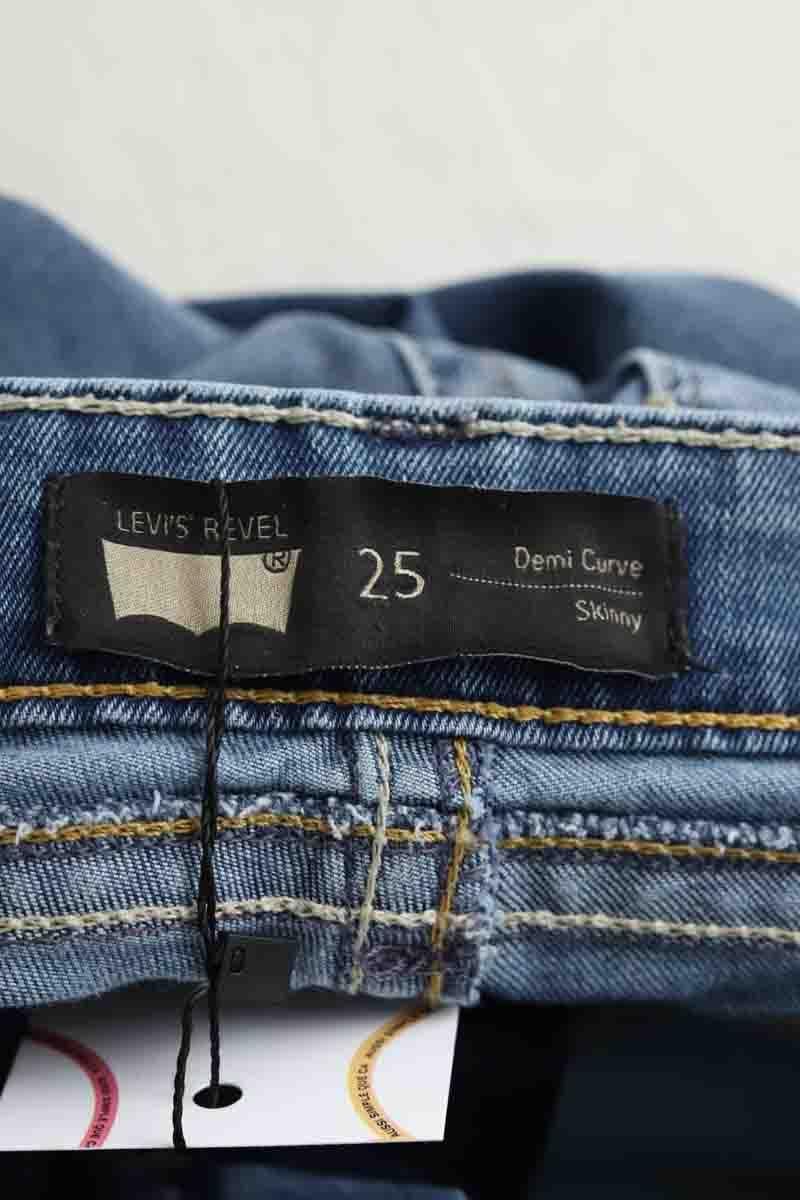 Cotton straight jeans LEVI'S - Seconde main Blue