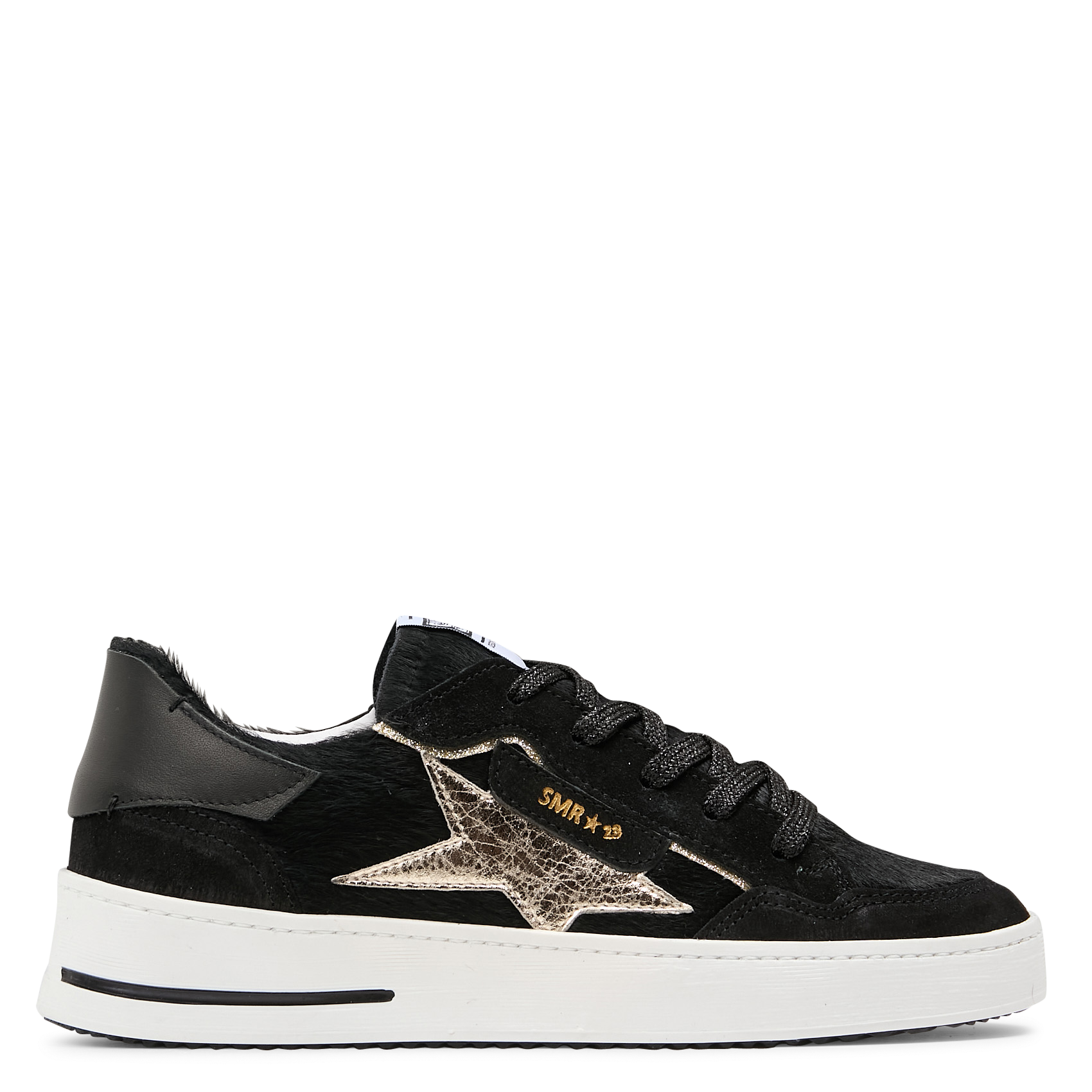 Baskets basses en cuir mélangé SEMERDJIAN - SMR Noir