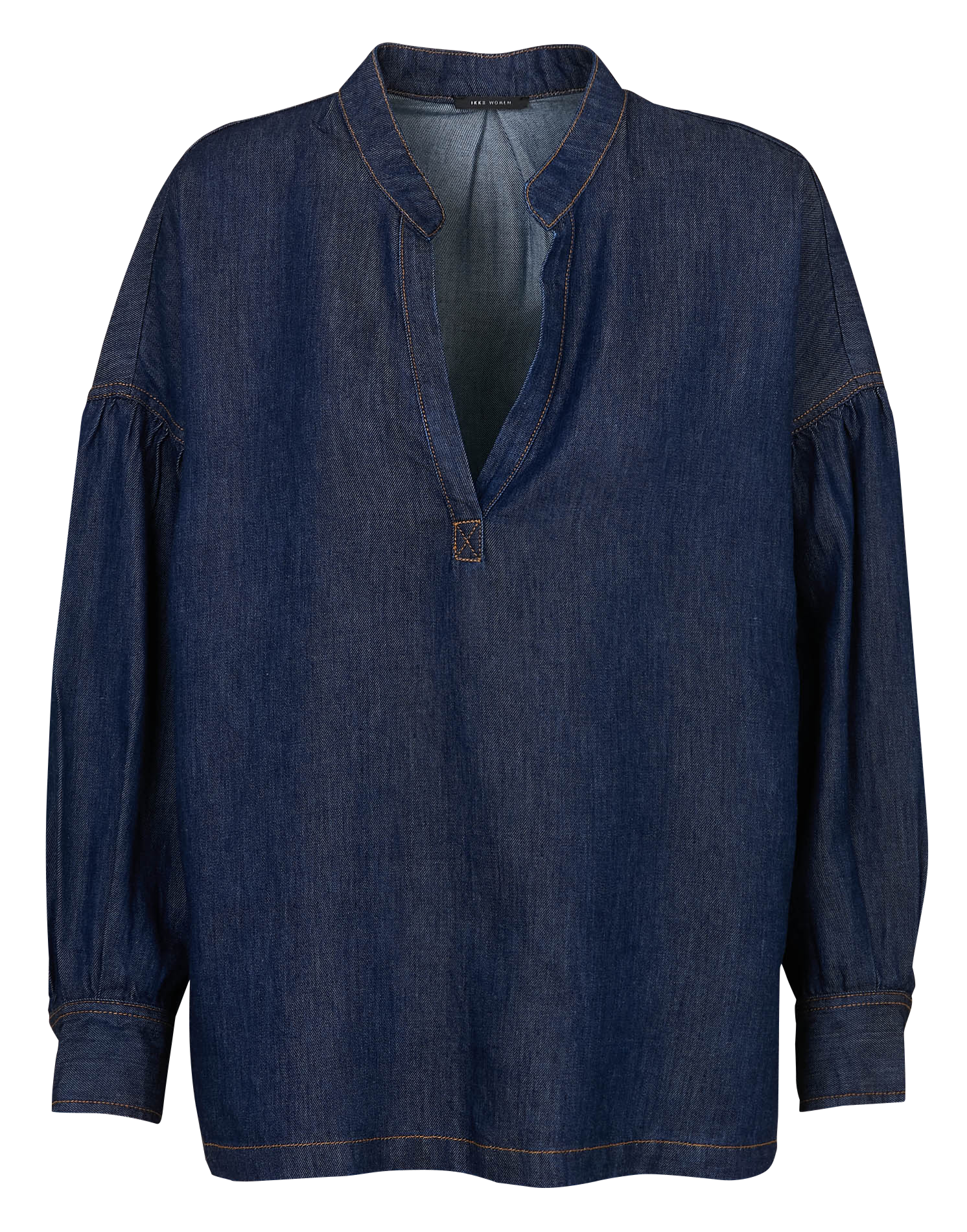 Blouse ample en denim IKKS Bleu