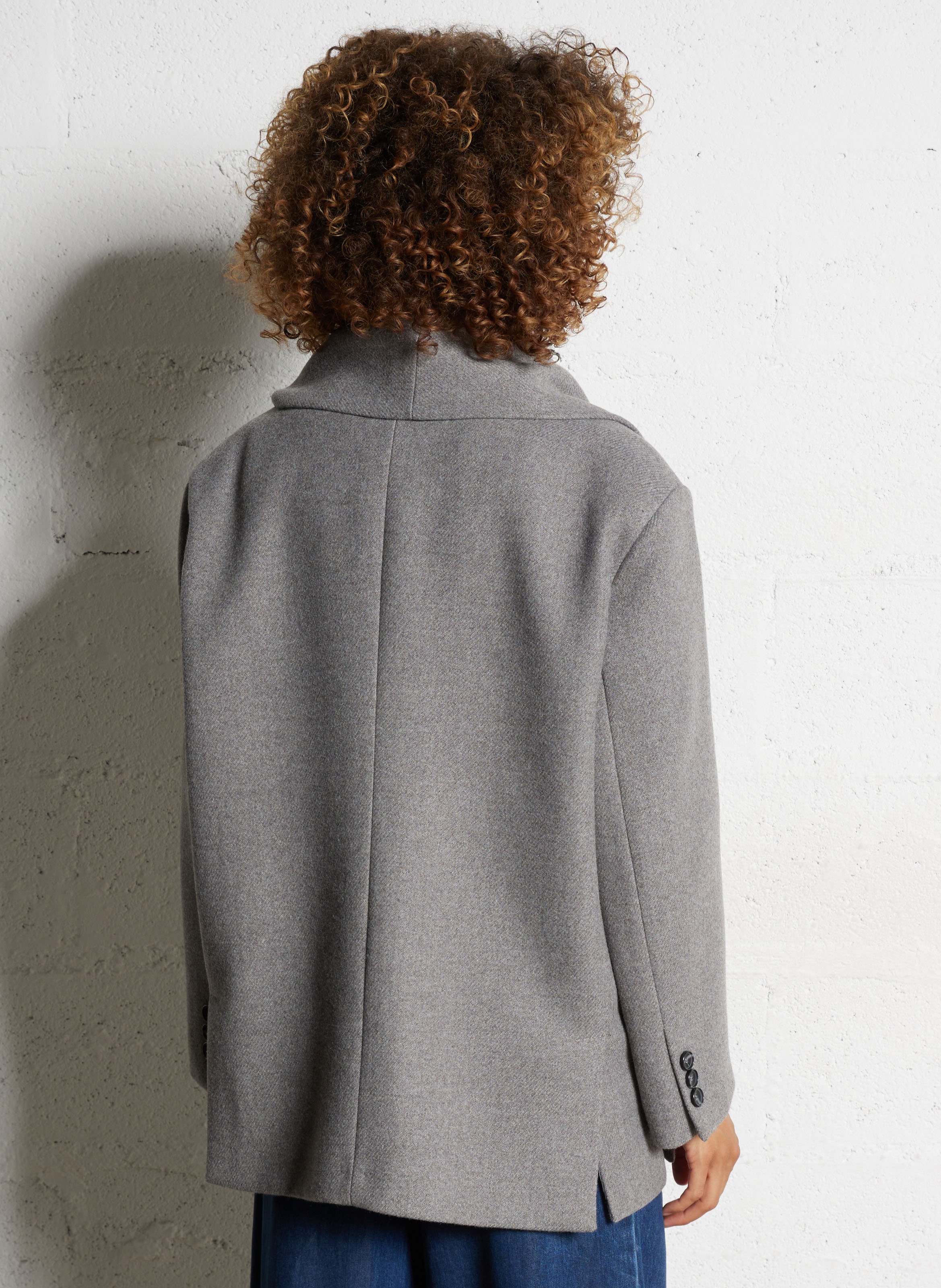 Manteau col tailleur  IMPERIAL Gris