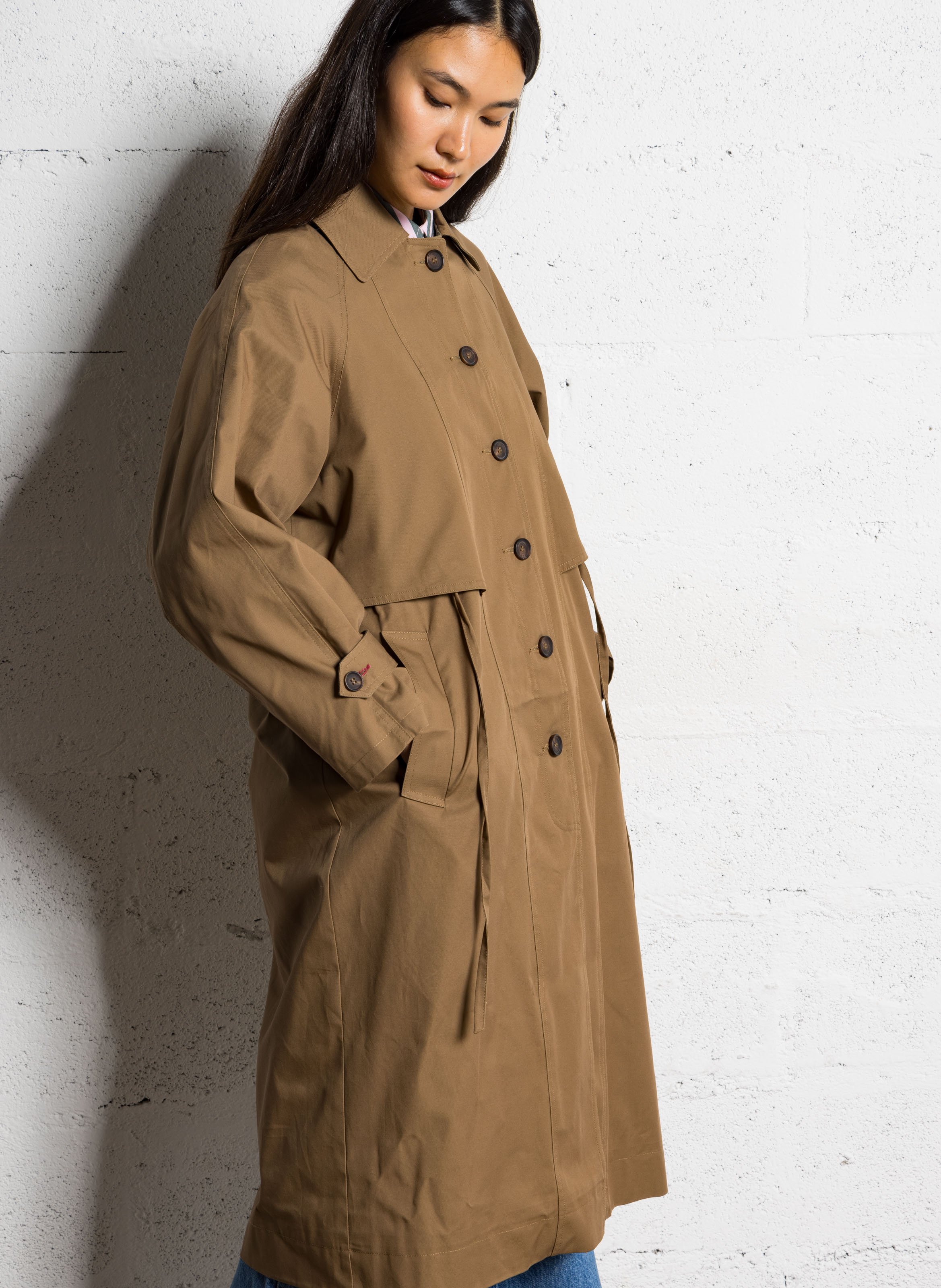 Trench oversize en coton DAMSON MADDER Marron