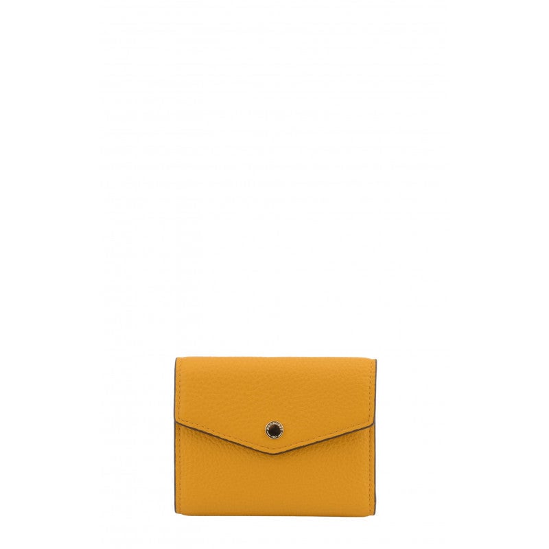 Leather coin purse POURCHET Red