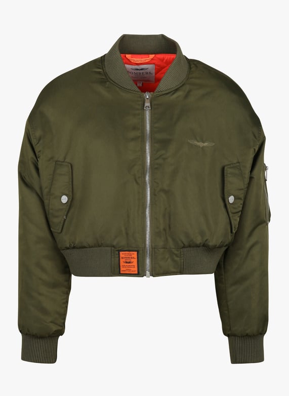 Bomber Kaki Bomber Ikks Femme Veste Ikks De Seconde Main Pour Femme