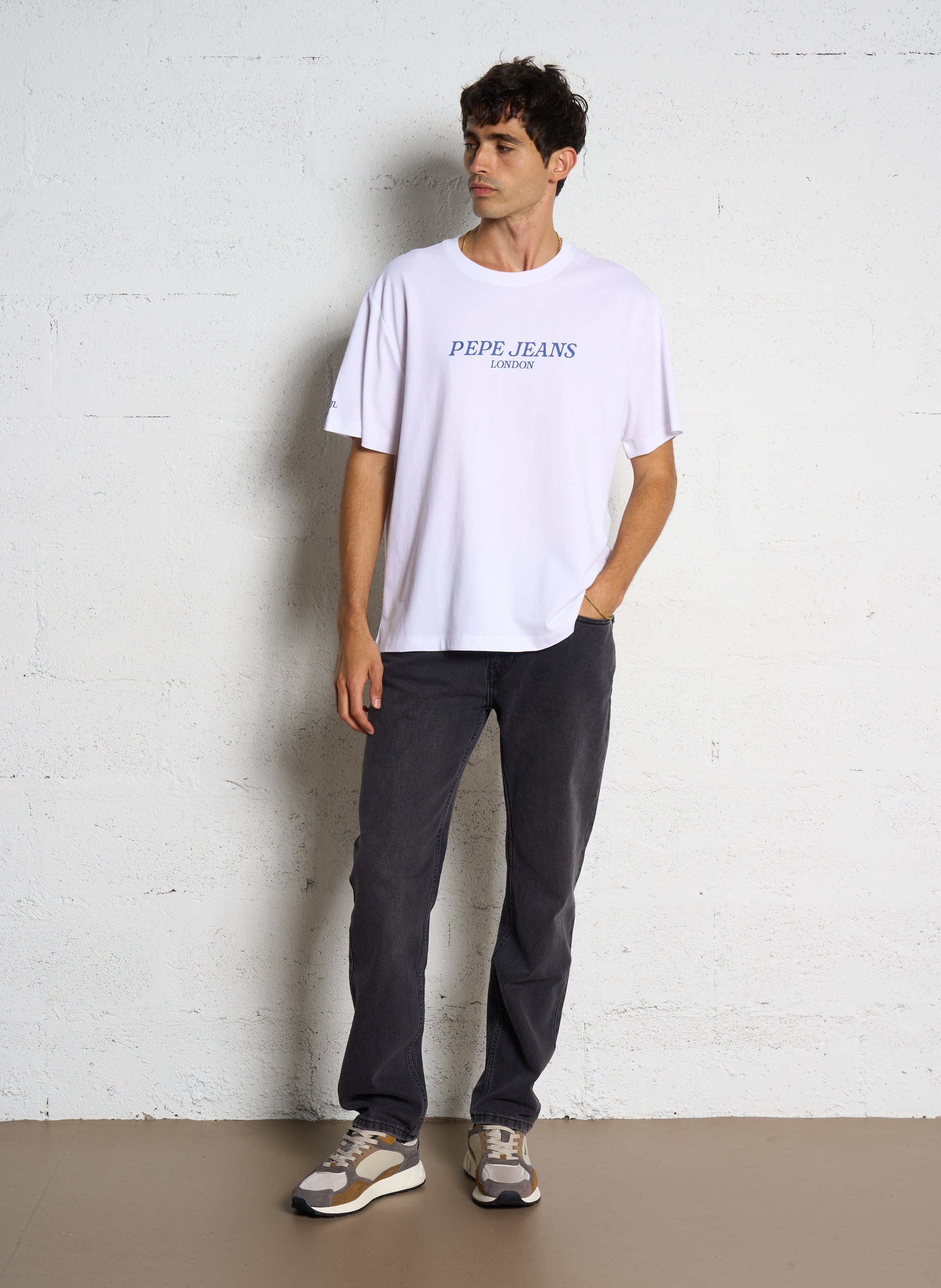 Cotton straight jeans PEPE JEANS Blue