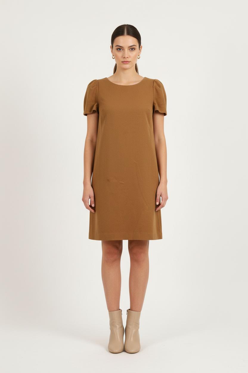 Short & Midi Dress TARA JARMON - Seconde Main Brown