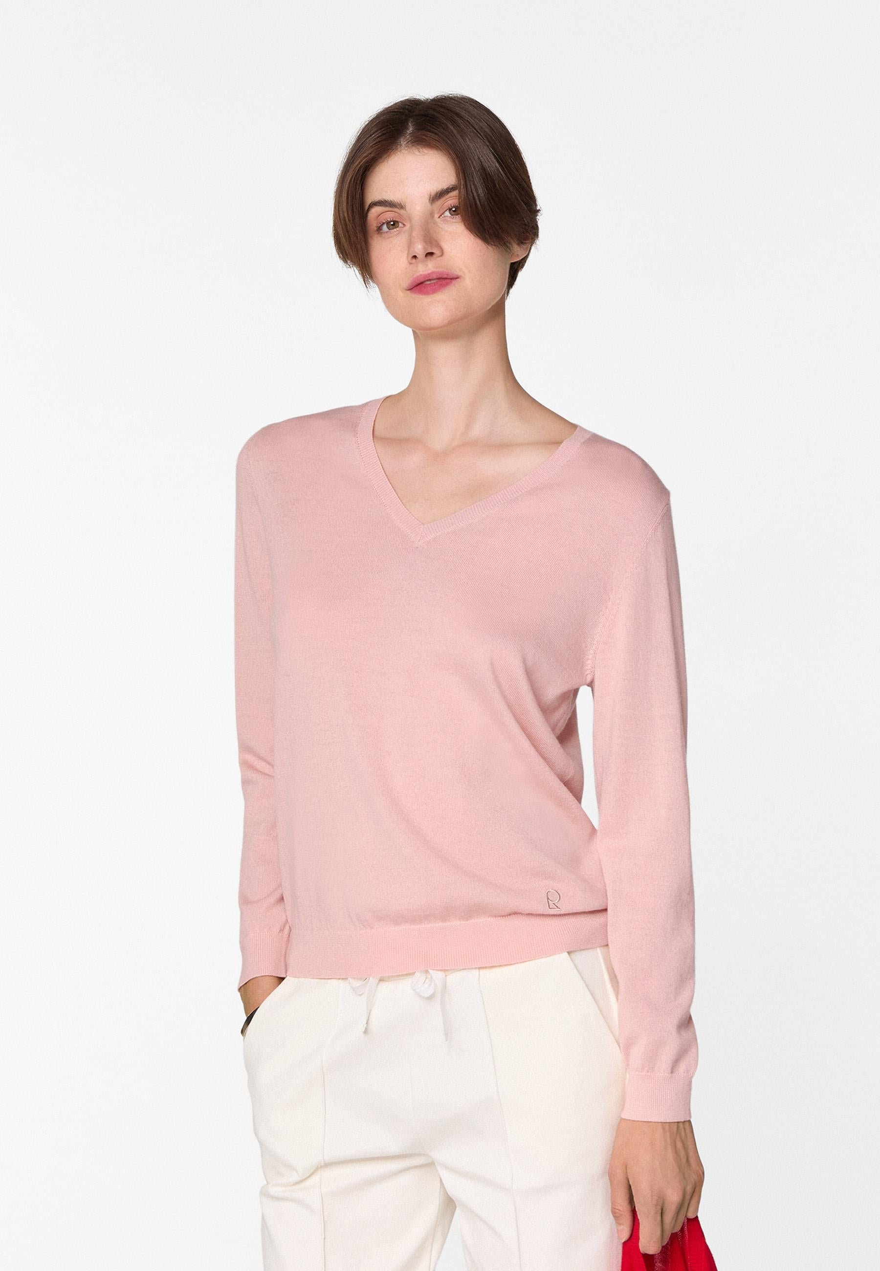 Bunelle wool V-neck sweater RODIER Pink