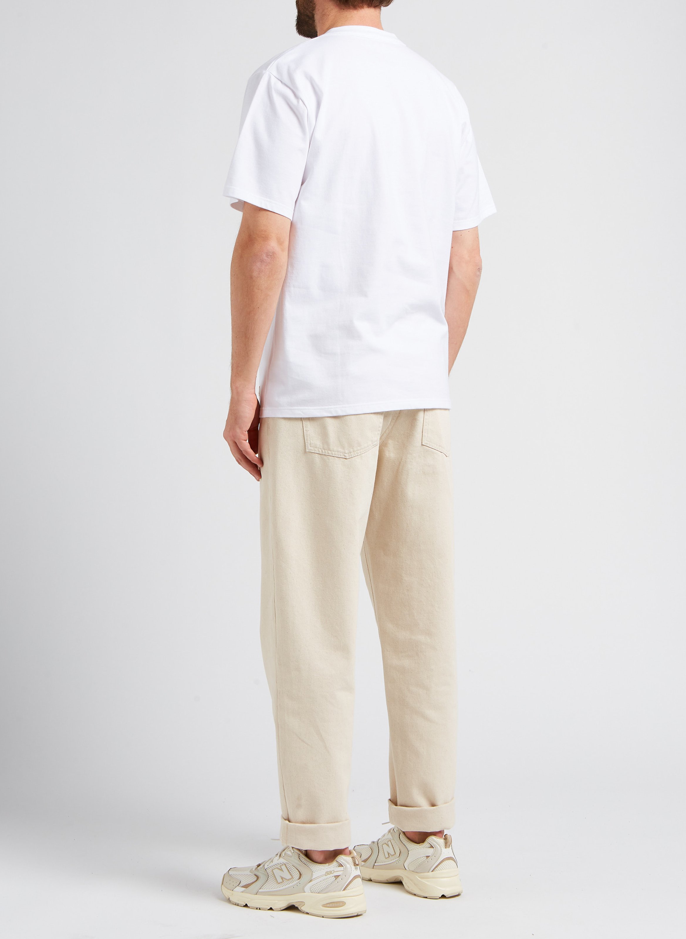 Casual jeans van biokatoen LES DEUX Beige