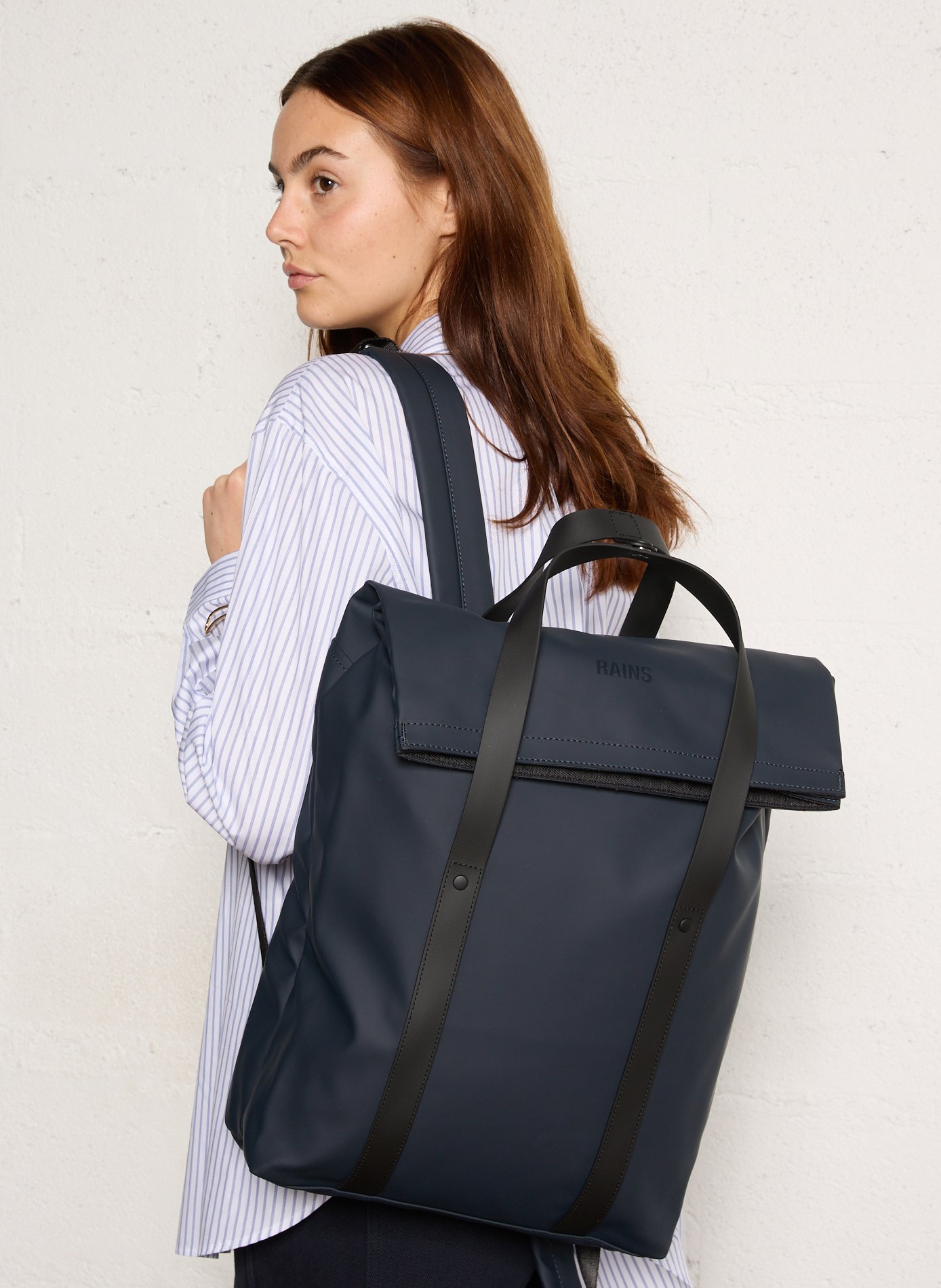 Waterproof backpack RAINS Blue