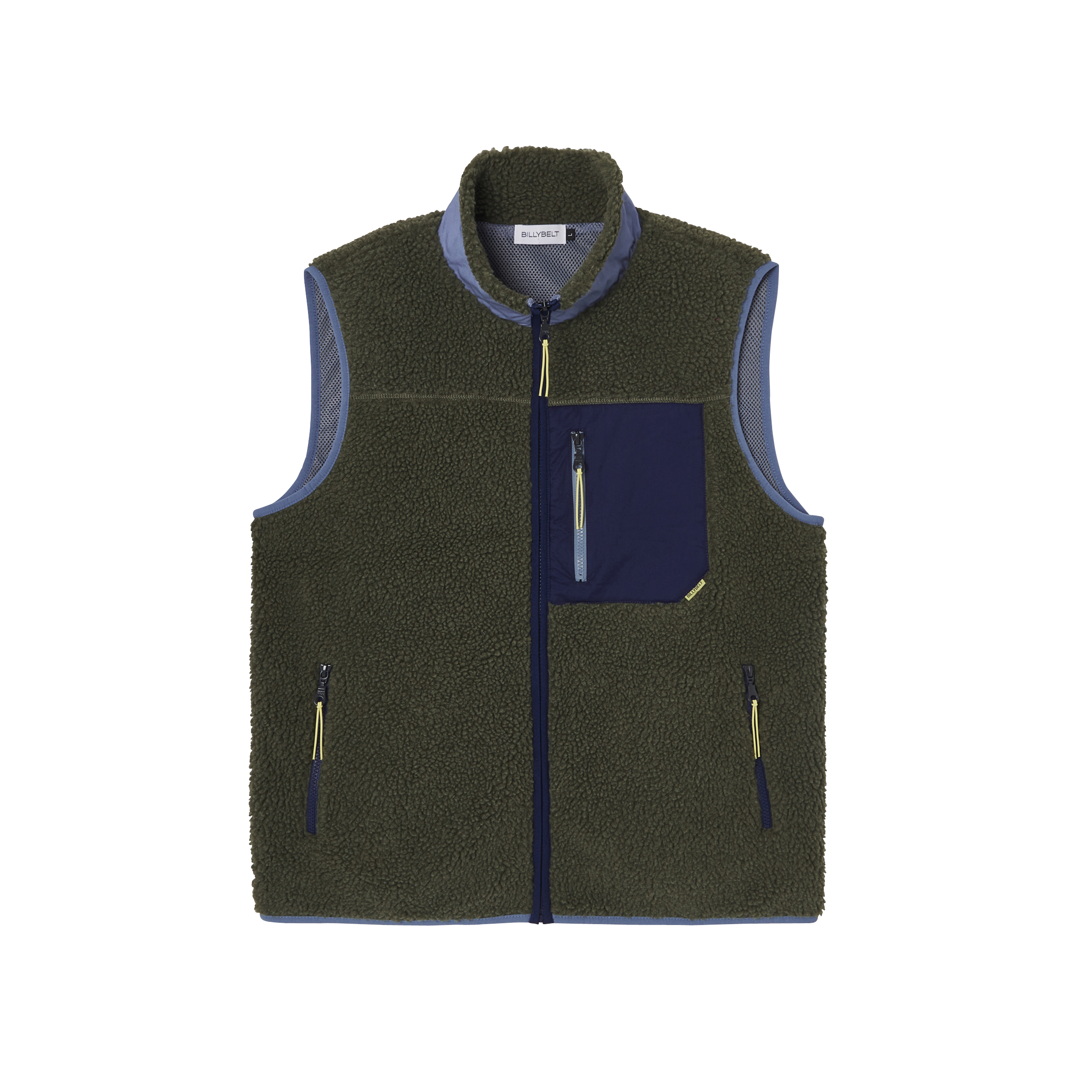 Sleeveless Sherpa Zip-Up Vest BILLYBELT