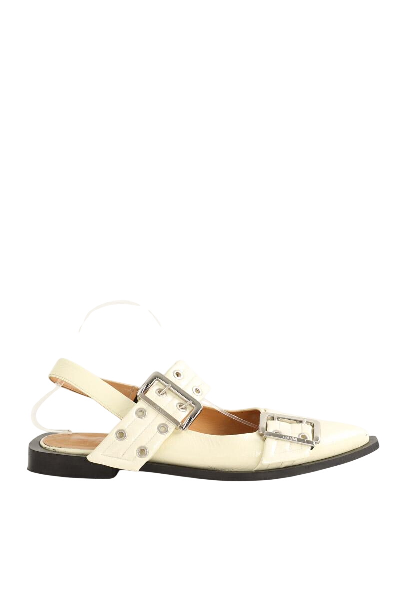 Ballet pumps GANNI - Seconde Main Beige