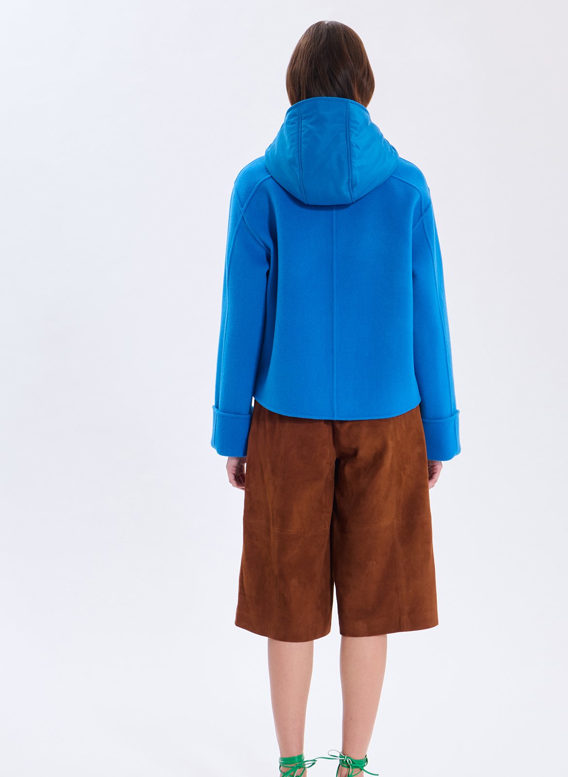 Wollmix-Jacke mit Stehkragen ZAPA Blau