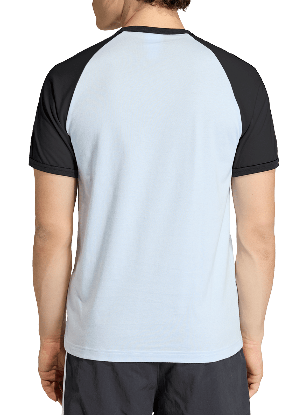 Tee-shirt oversize col rond en coton ADIDAS Bleu