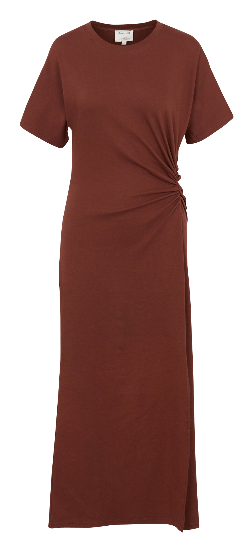 Robe longue cintrée à fronces unie MAISON 123 Beige